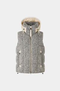 Falka down waistcoat Black/cream Falka down waistcoat Black/cream