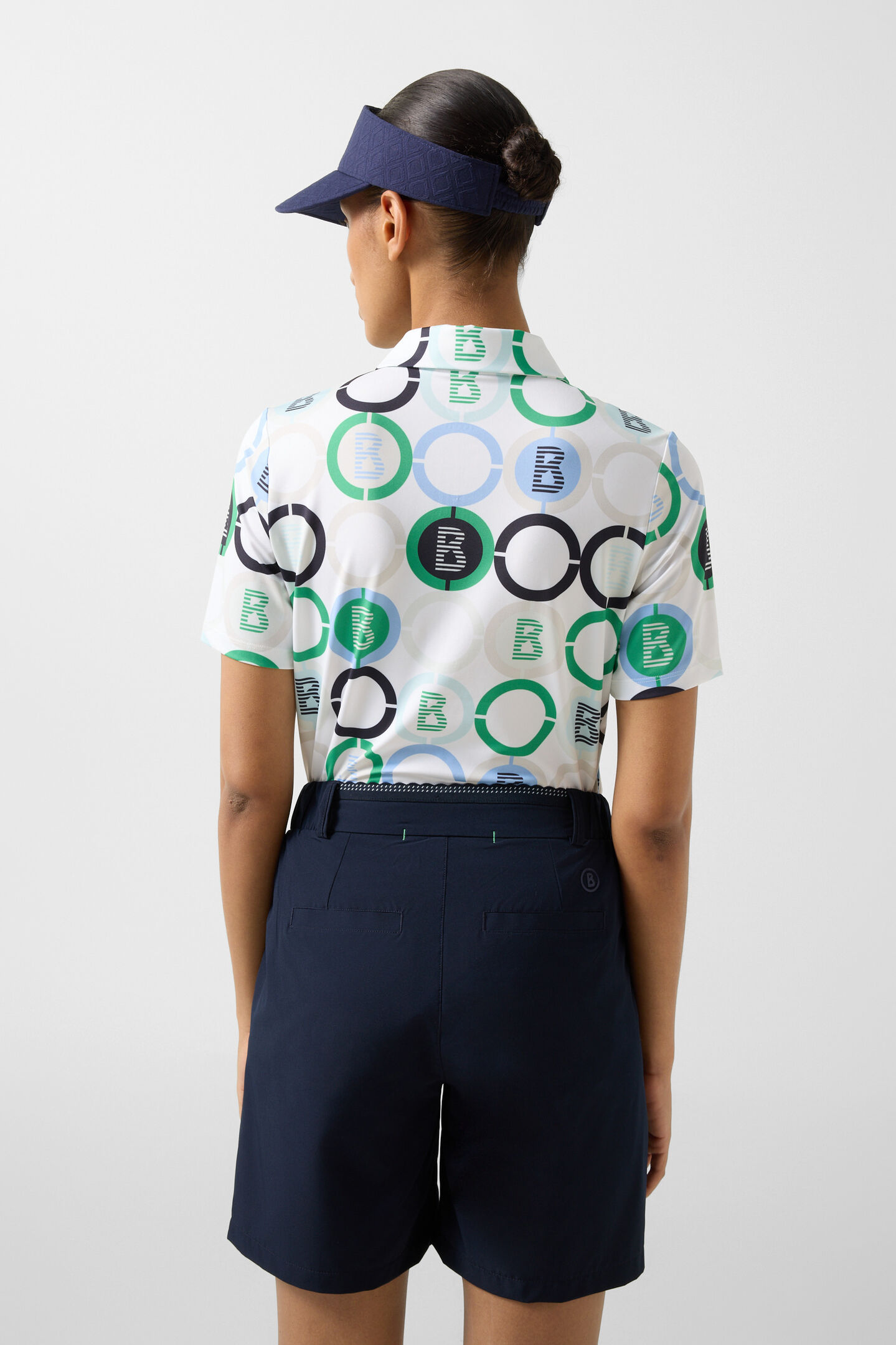 Taya functional short-sleeved top Green/blue/off-white