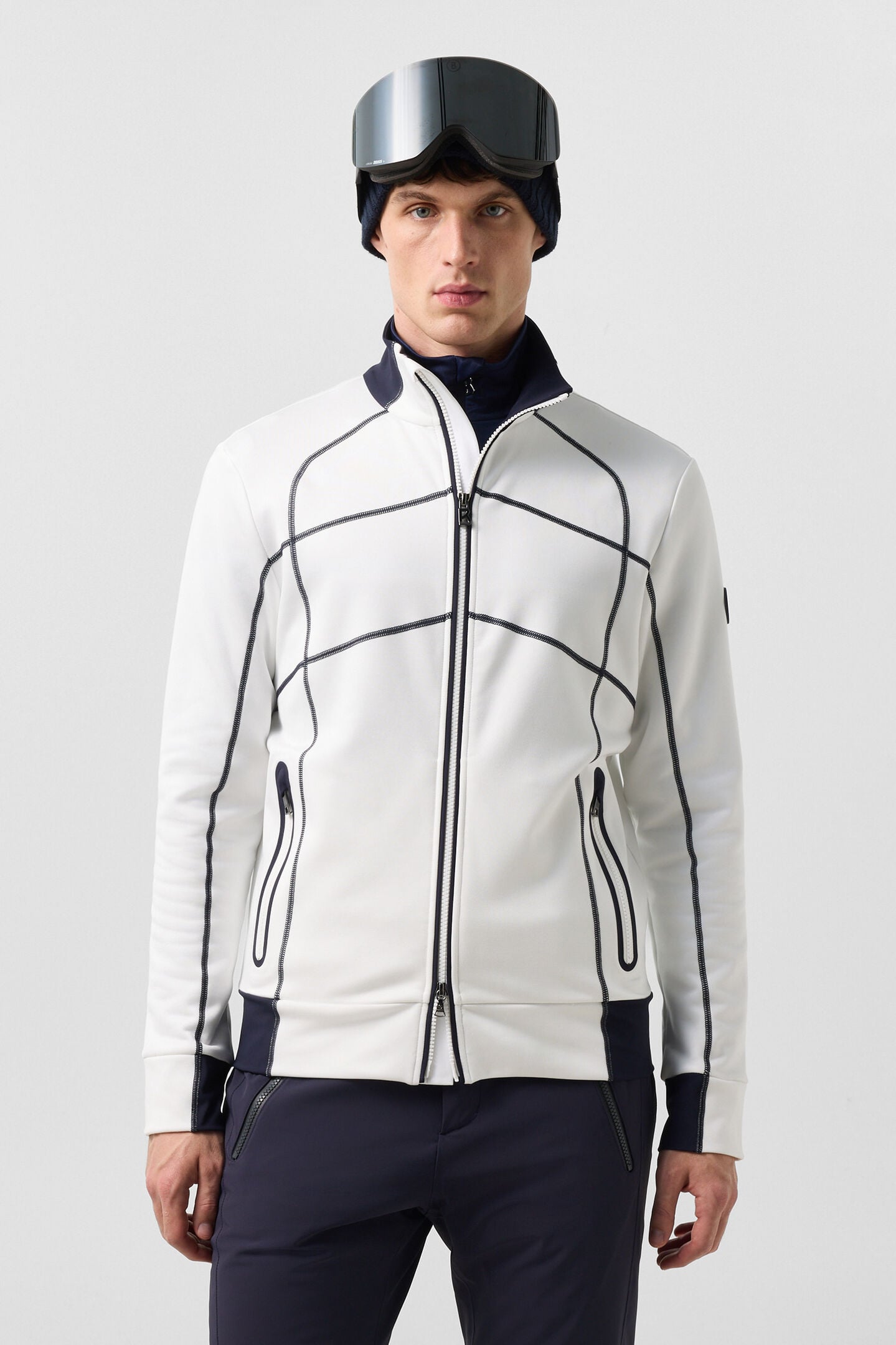 Hayo Mid-Layer Jacket Off-White/Navy