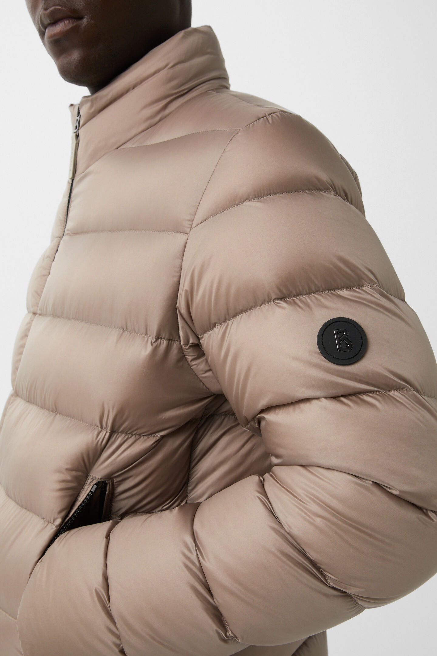 Hugh down jacket Taupe