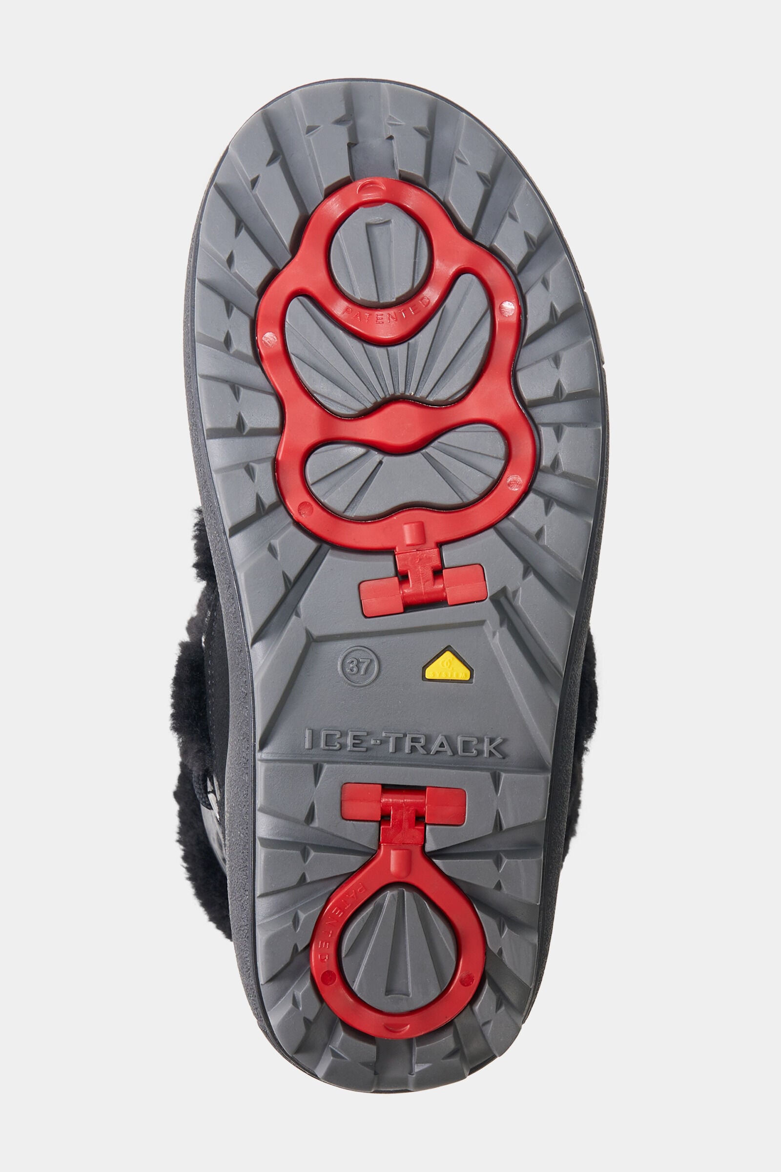 Snow Boots Chamonix mit Spikes Schwarz