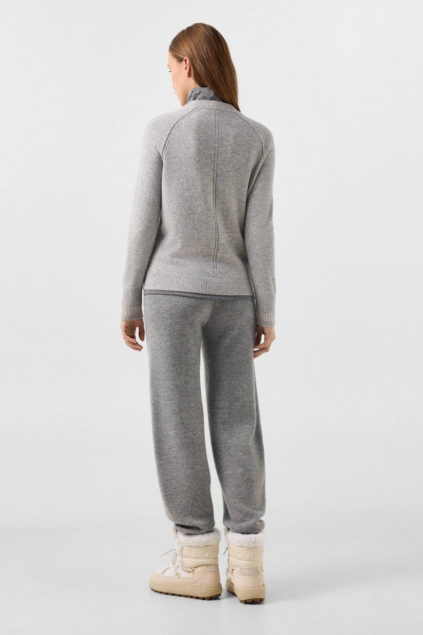 Vanessa pure new wool and cashmere jumper Light grey