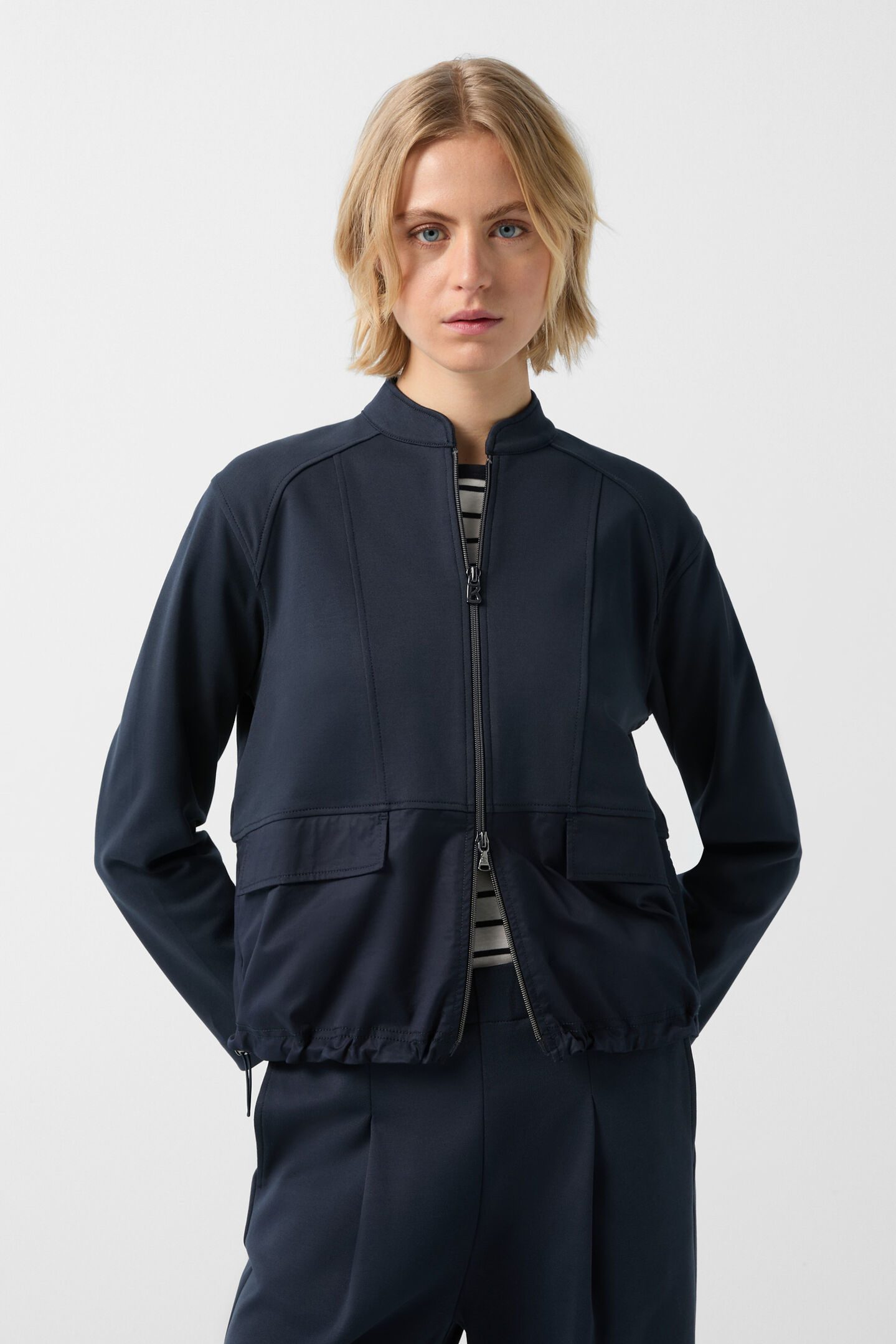 Galina sweat jacket Navy blue