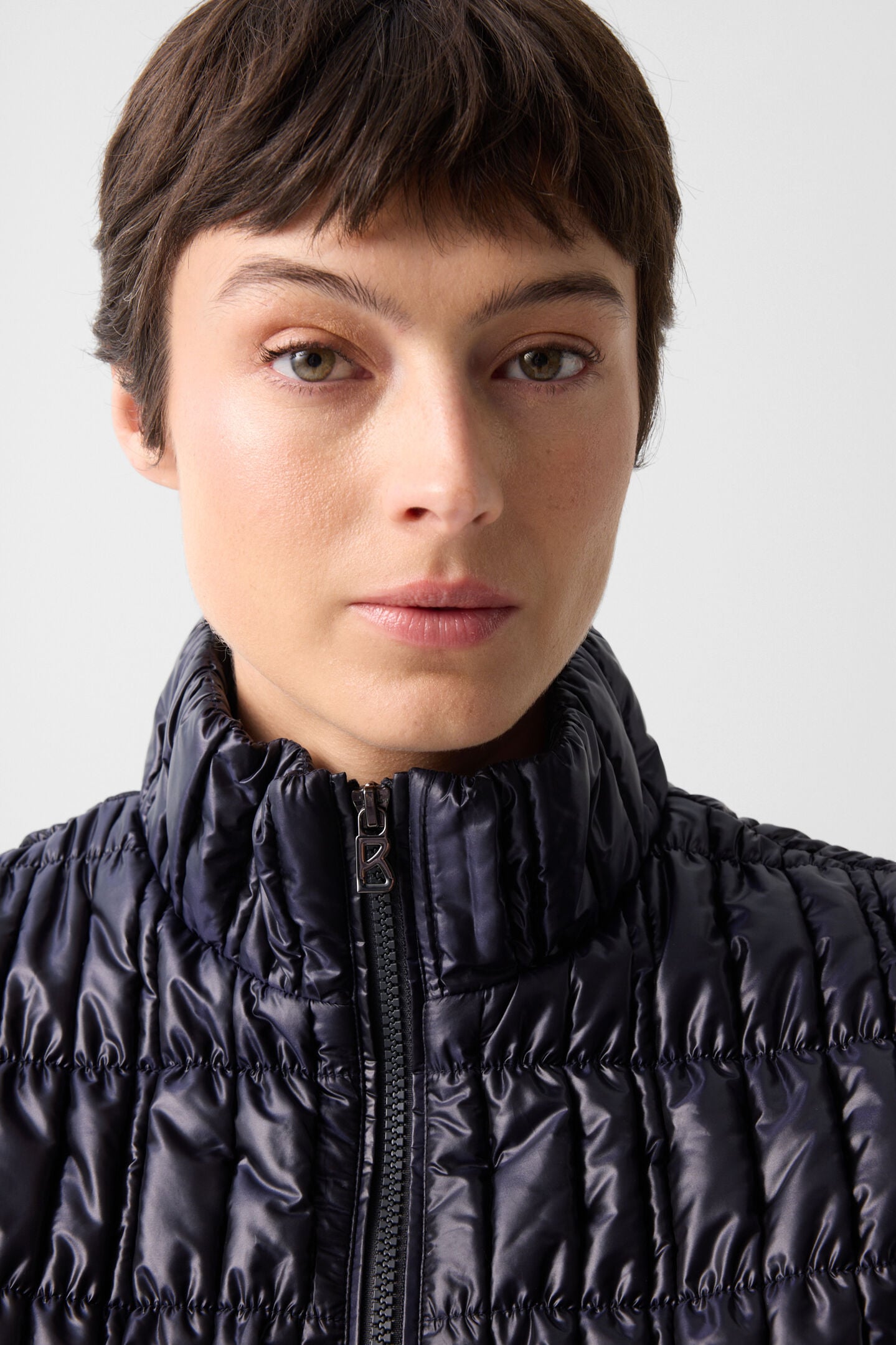 Sally quilted waistcoat Navy blue