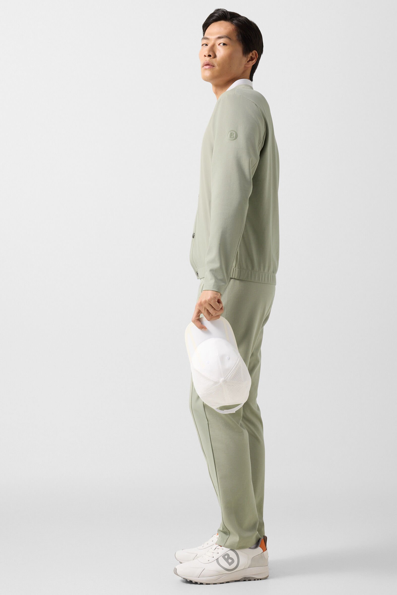 Dario sweat cardigan Eucalyptus