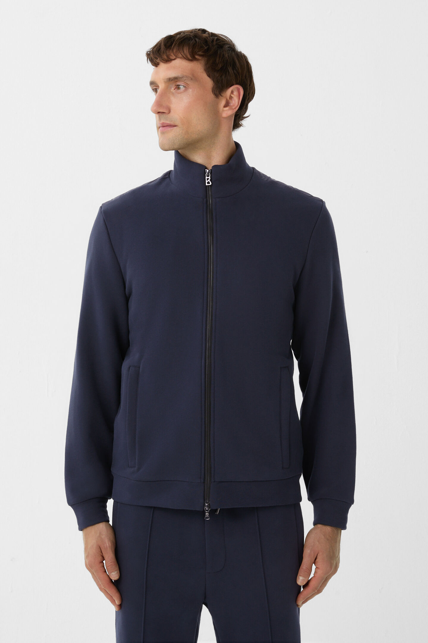 Mario jersey jacket Navy blue