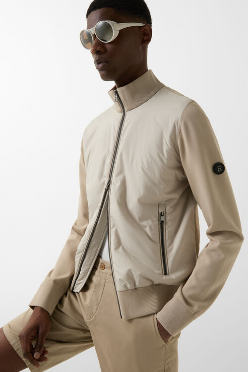 Hybrid-Strickjacke Zisco Sand