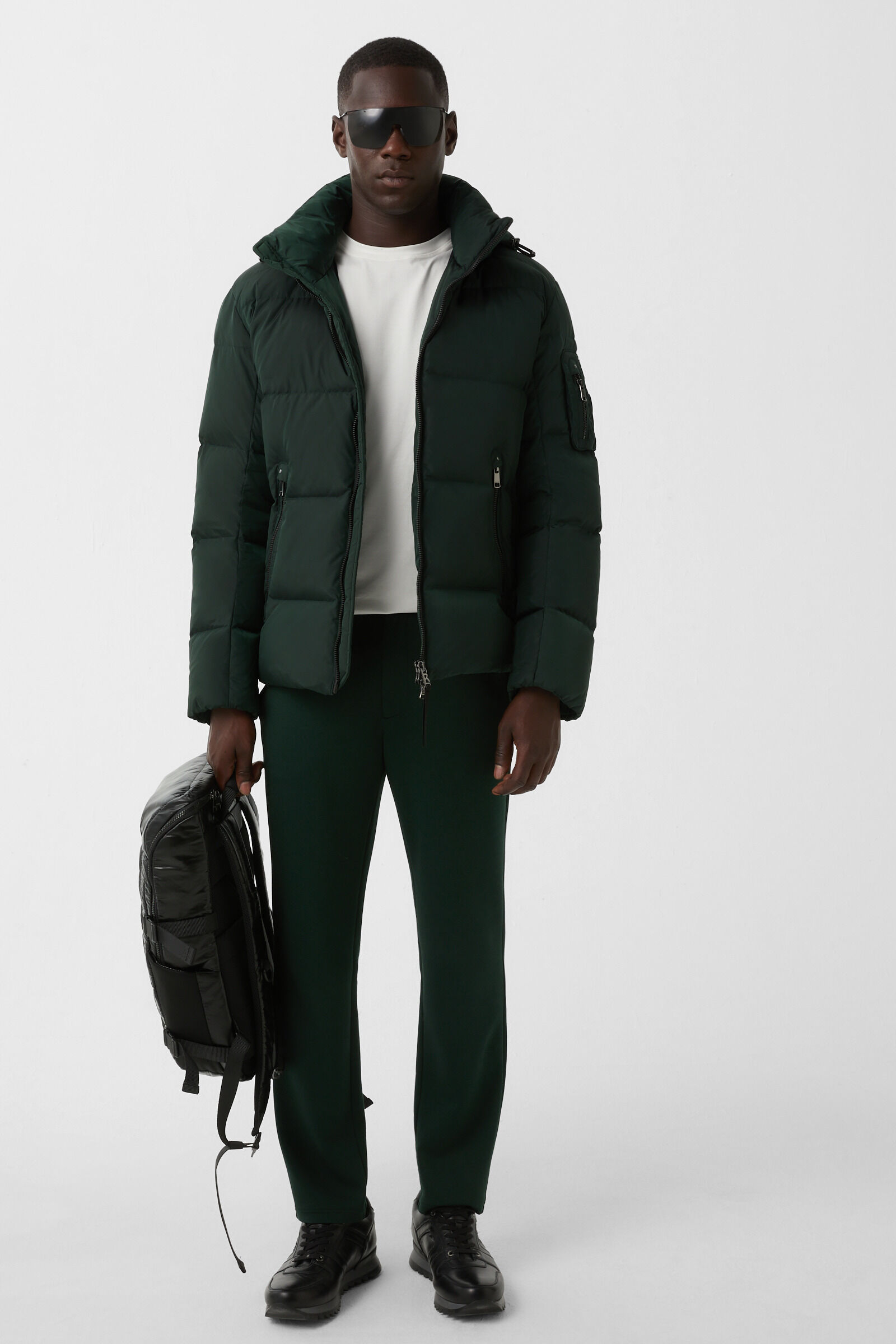 Donsjack Jamy Donkergroen