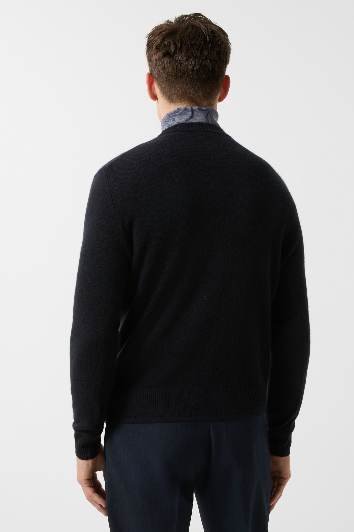Brendon Cashmere pullover Navy blue