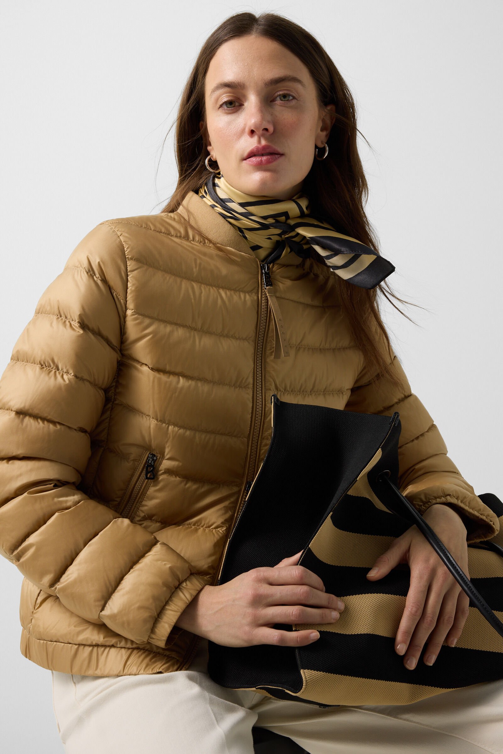 Marybel lightweight down jacket Camel