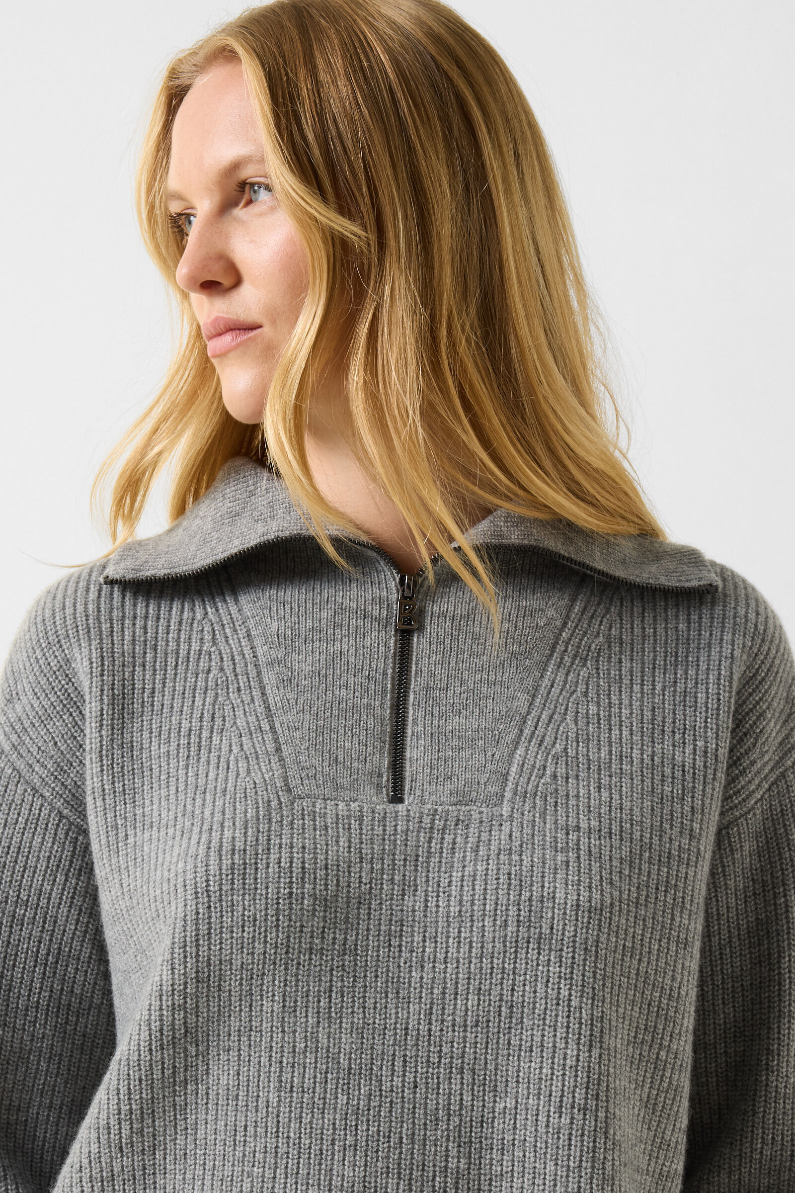 Larissa Virgin Wool Sweater Gray