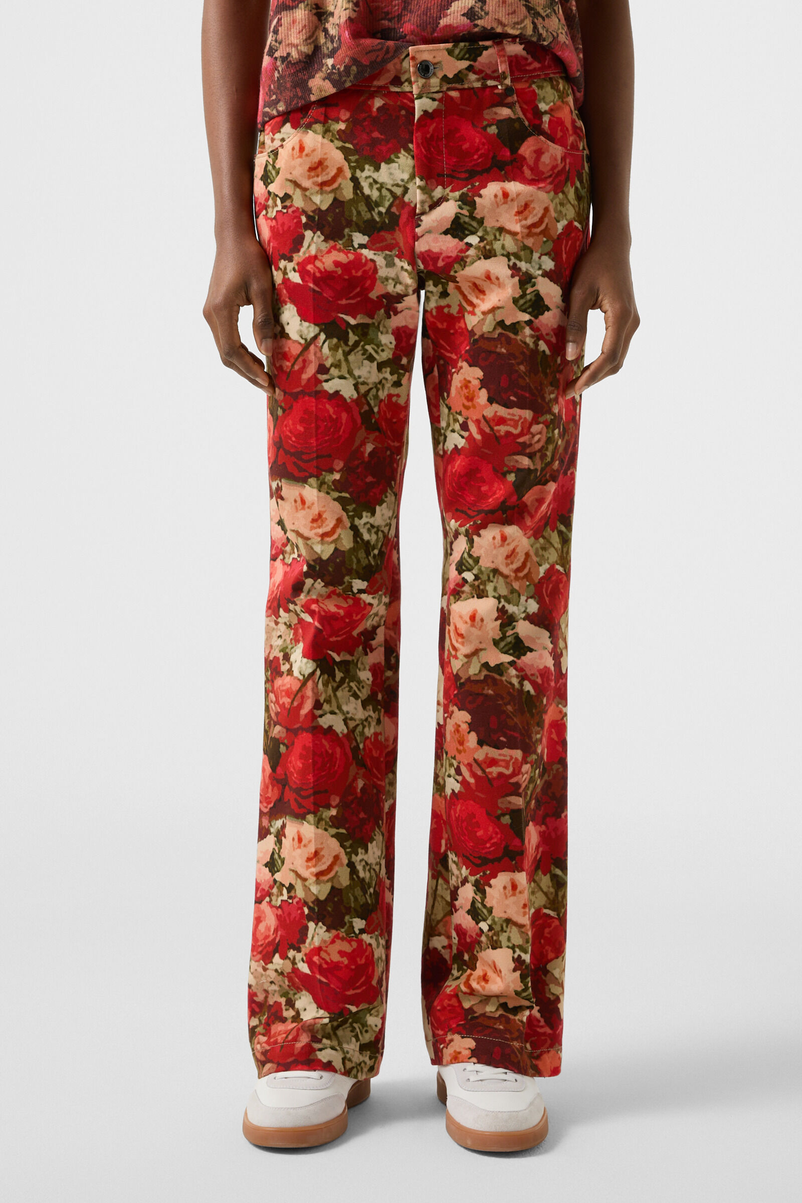 Flared fit jeans Jody Red/Green