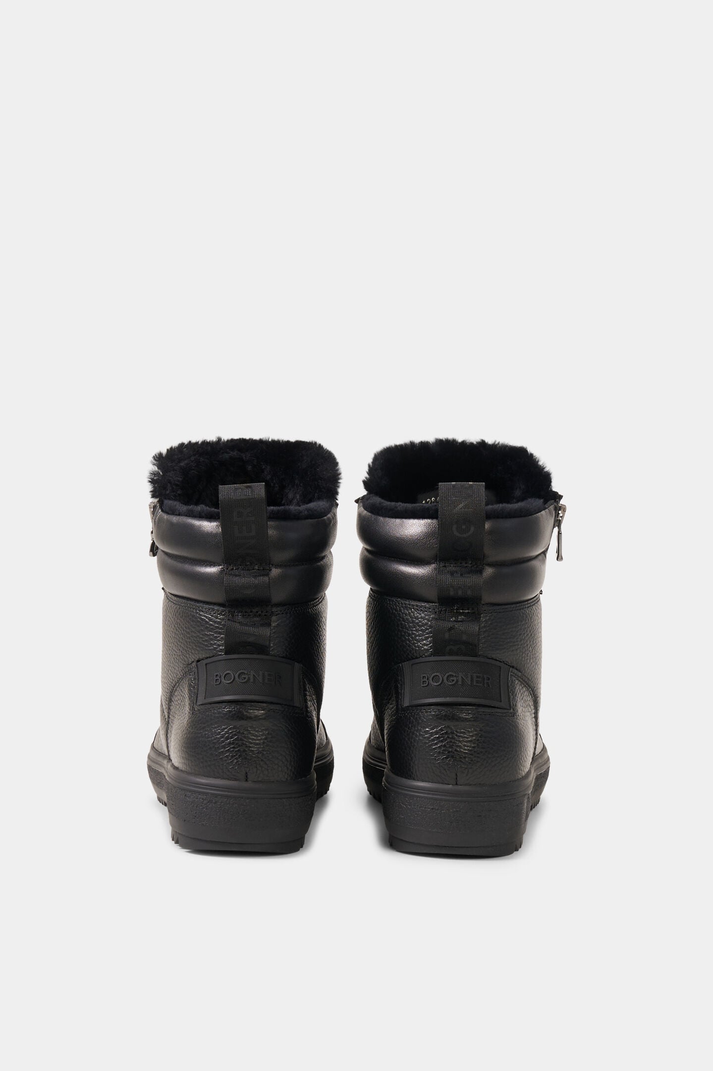 Anchorage lace-up boots with spikes Black
