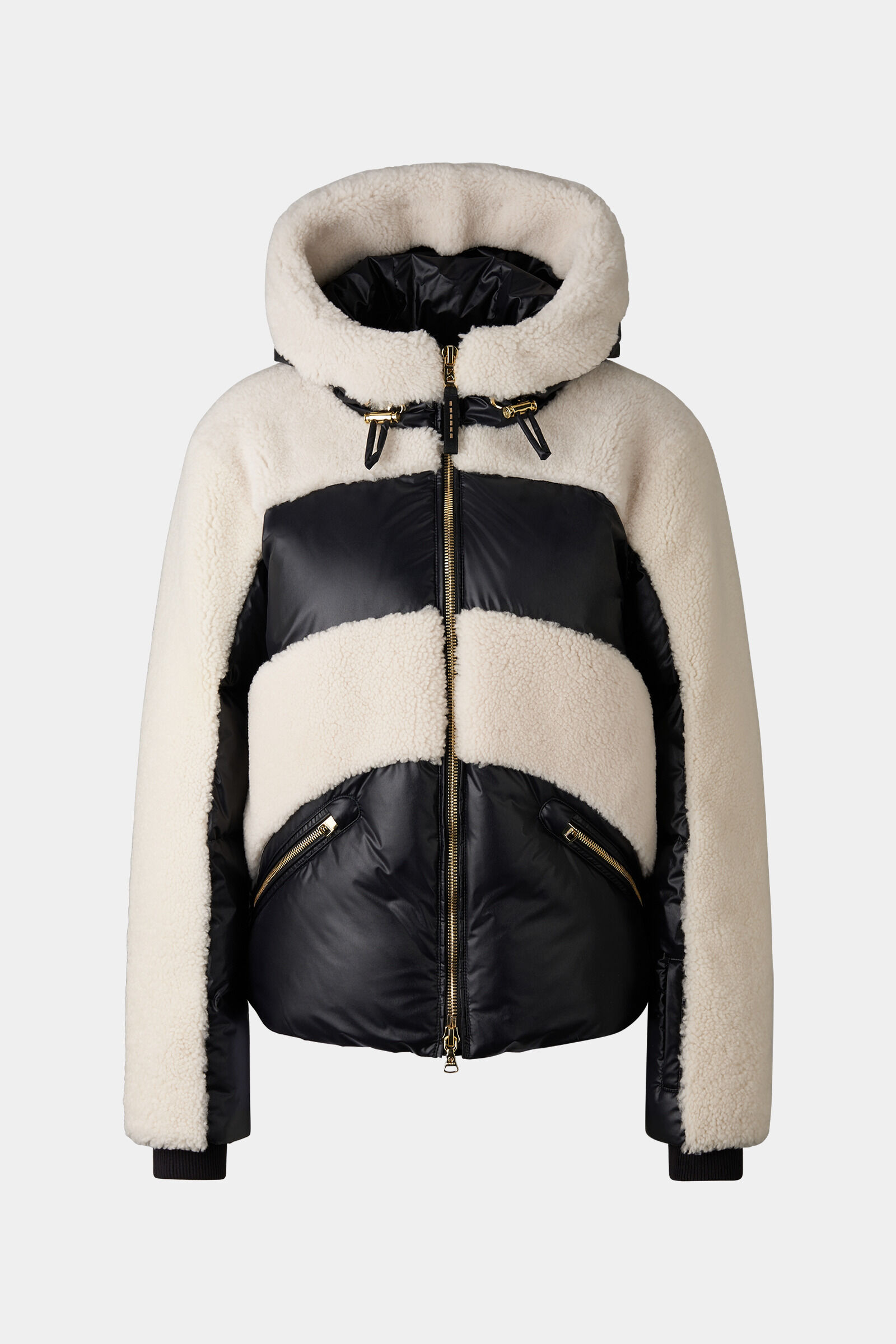 Dana down ski jacket Black/Off-White