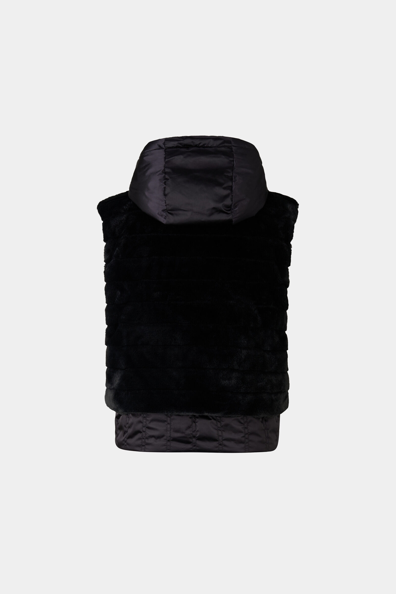 Gilet en fausse fourrure Yumi Noir