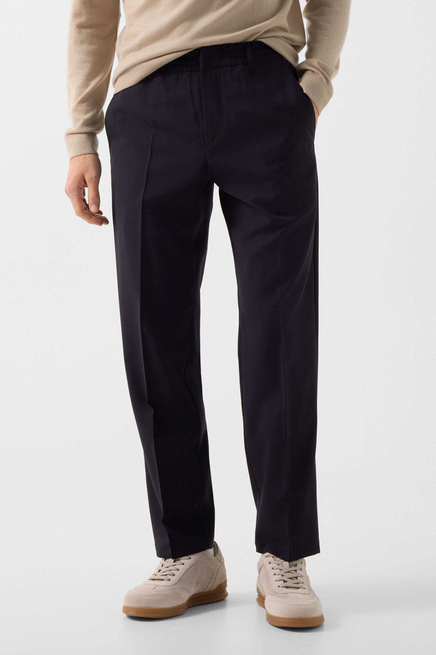 Marcus virgin wool trousers Dark blue