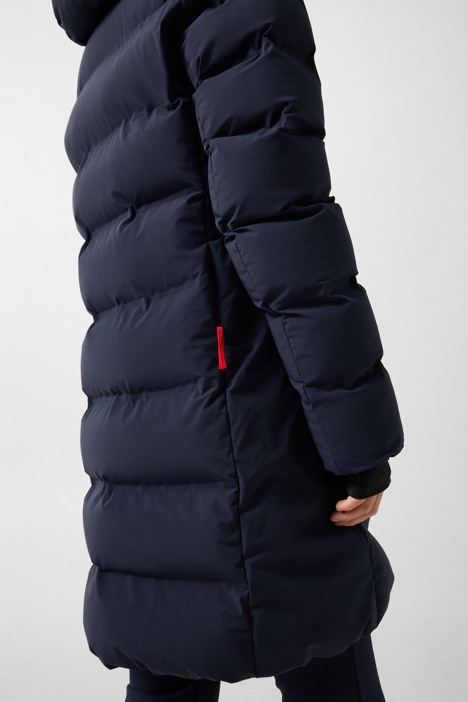 Tec-Aen quilted coat Navy