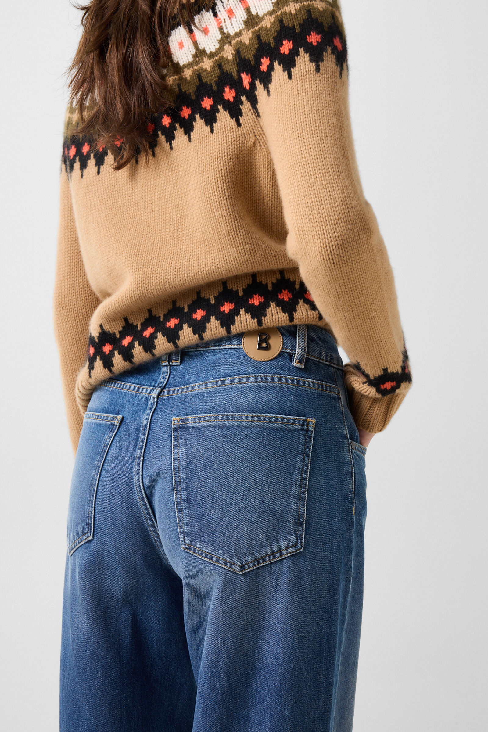 Barrel Fit Jeans Bina Denim Blue