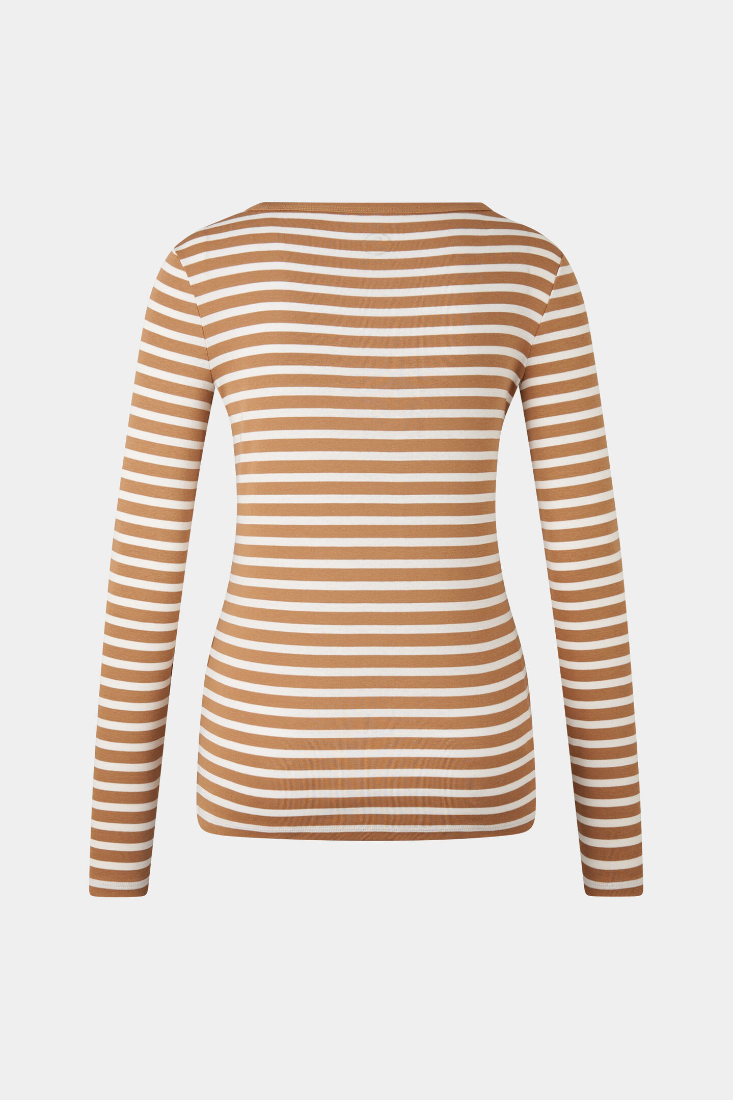 Louna longsleeve Camel/white
