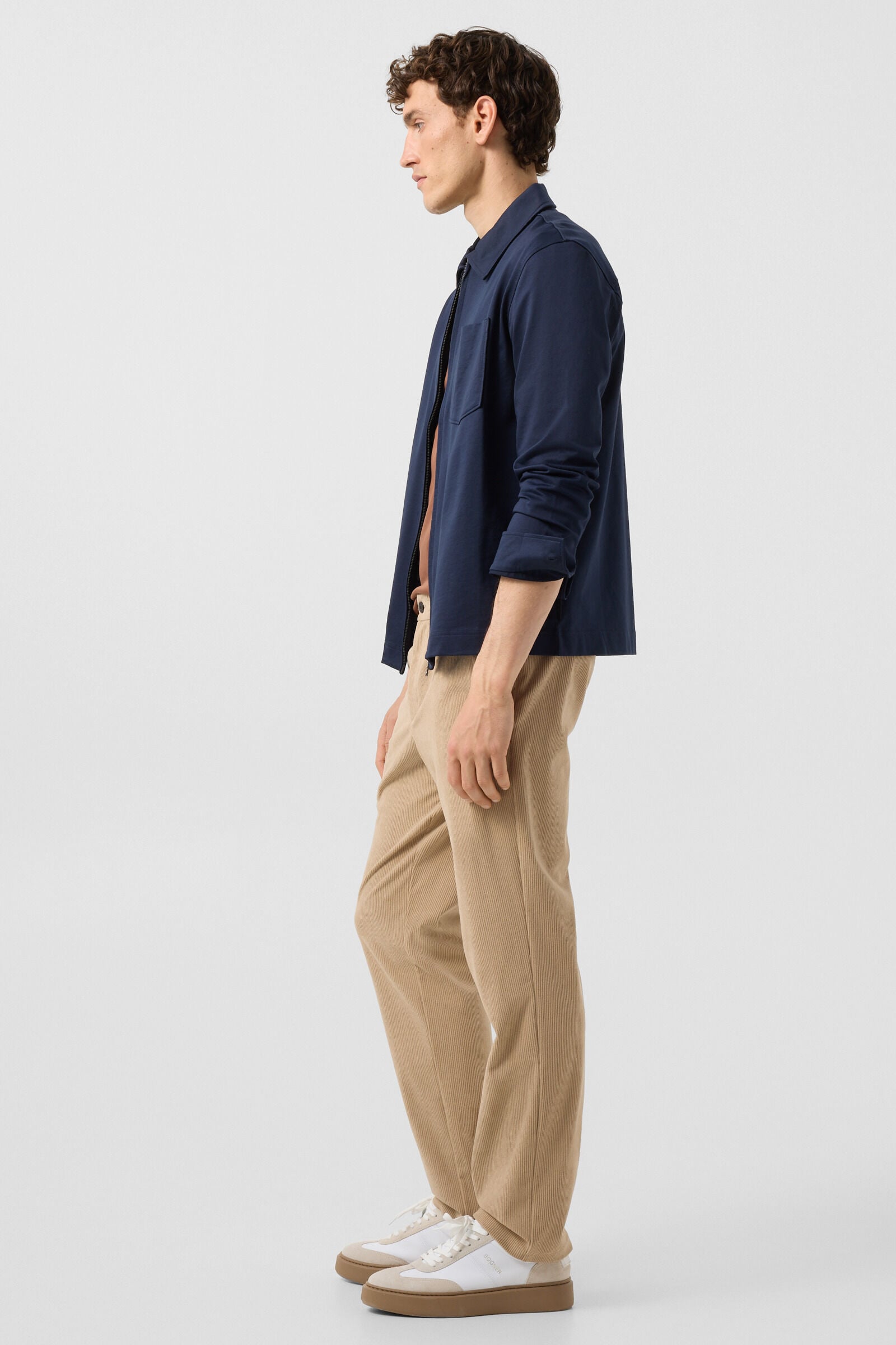 Xaver jersey jacket Navy blue