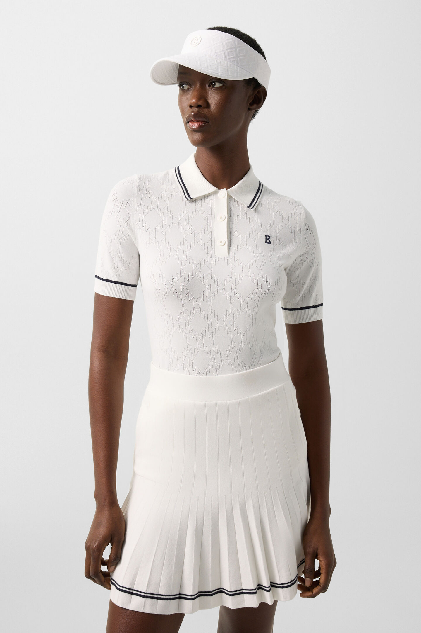 Mandy knitted polo shirt Off-White