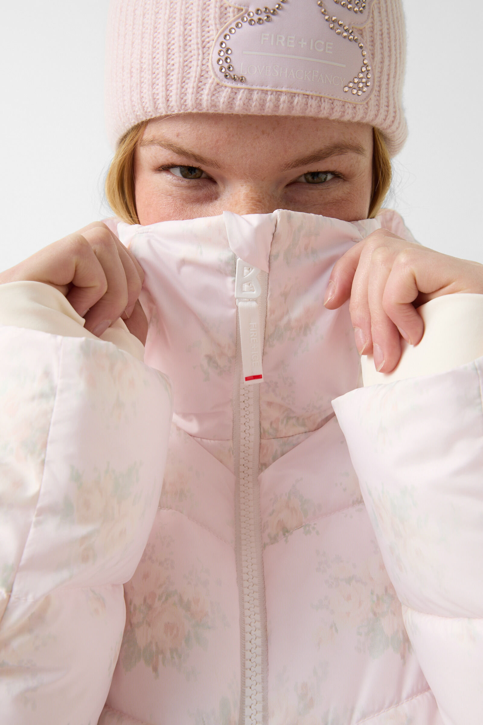 Saelly quilted jacket Pink