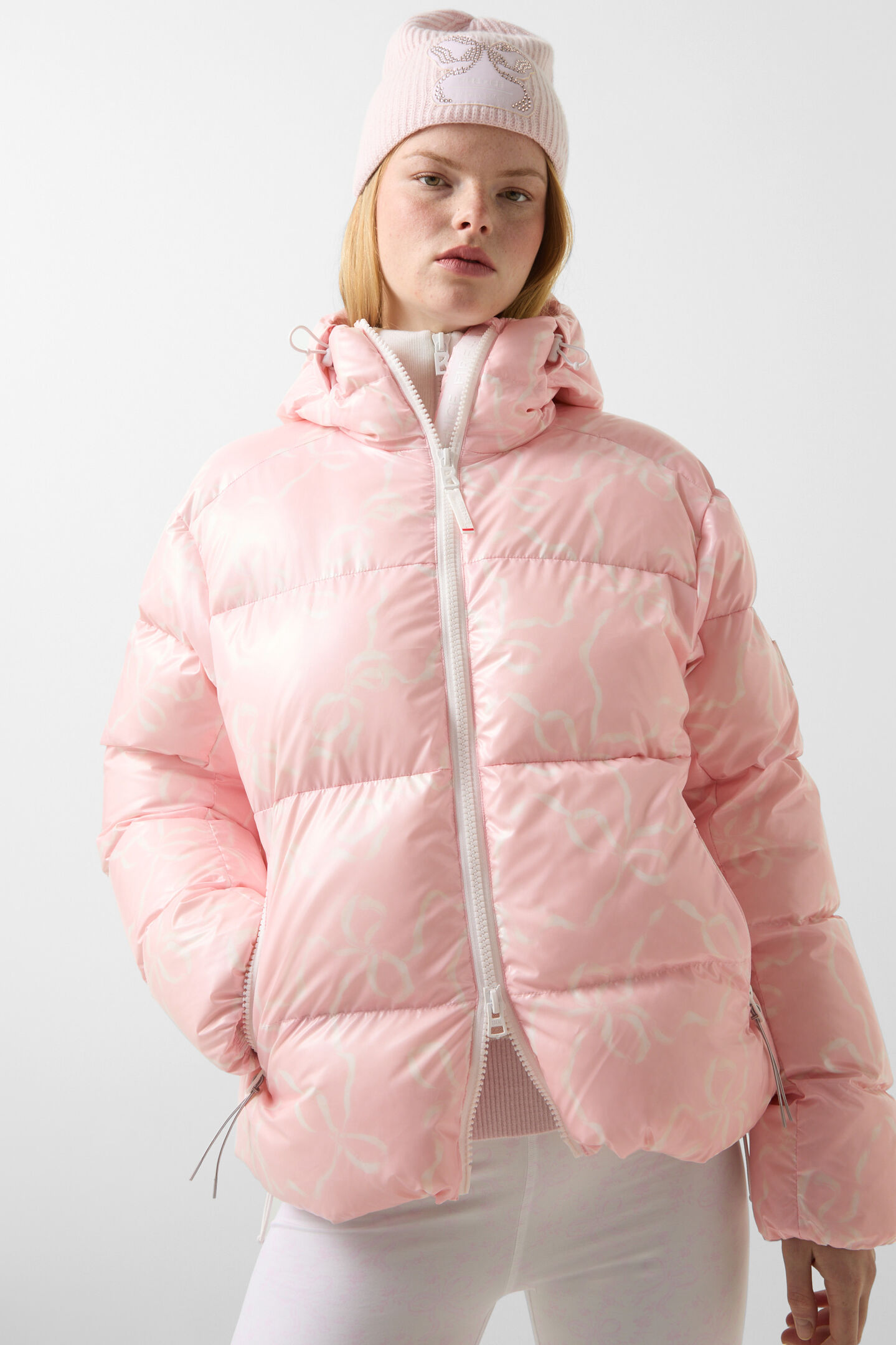 Vally down jacket Pink/Off-White