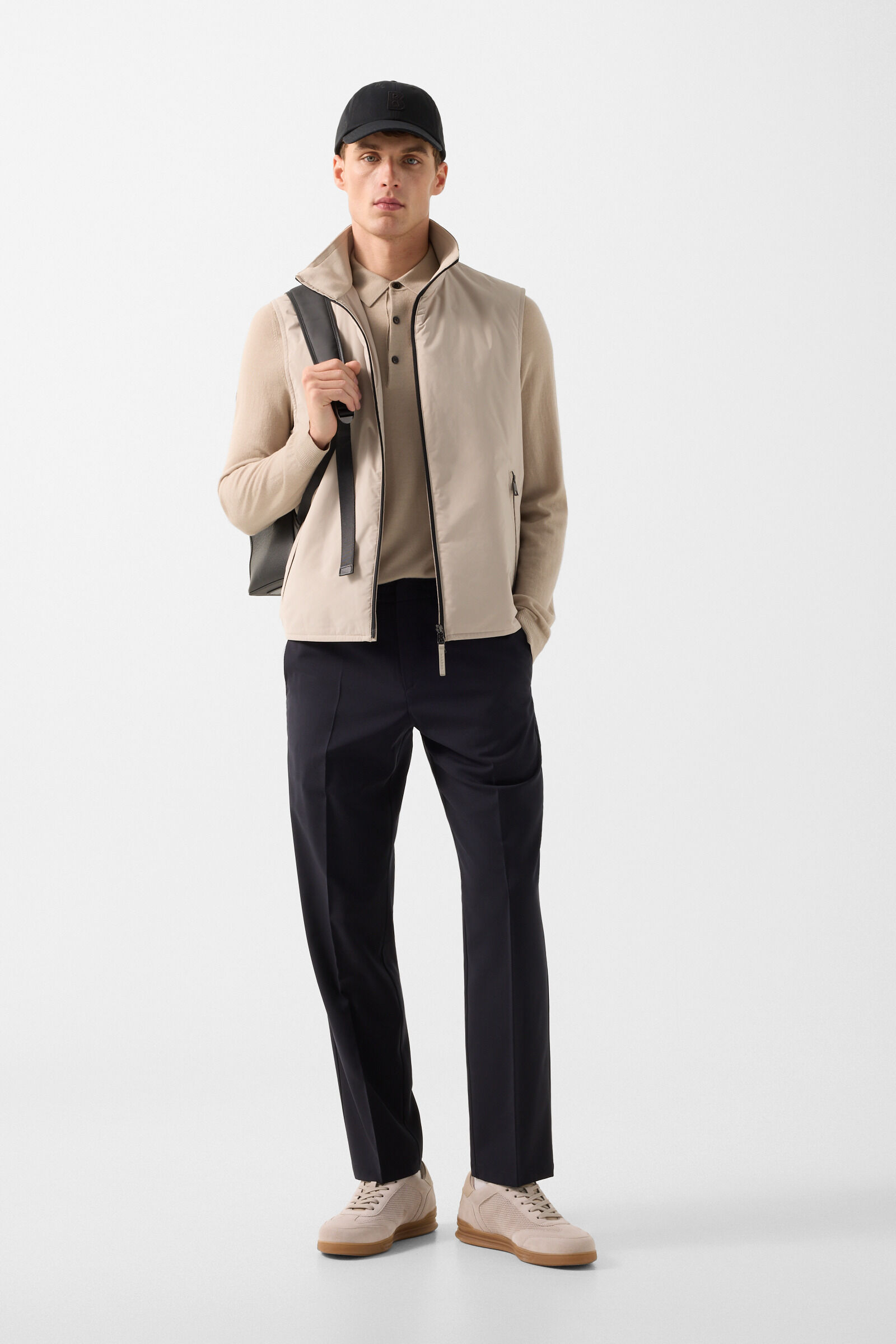 Marcus virgin wool trousers Dark blue