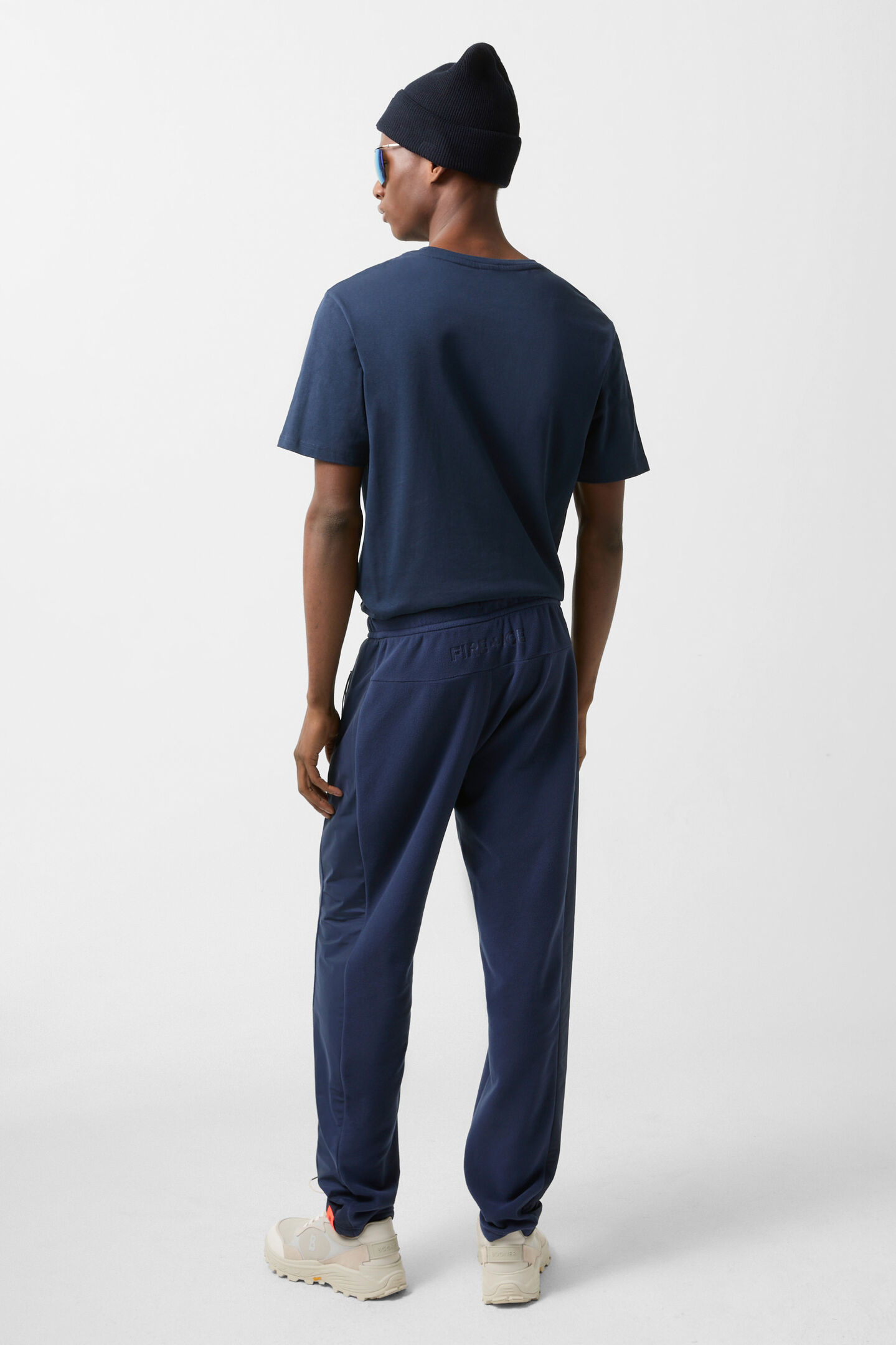 Broder fleece pants Dark blue