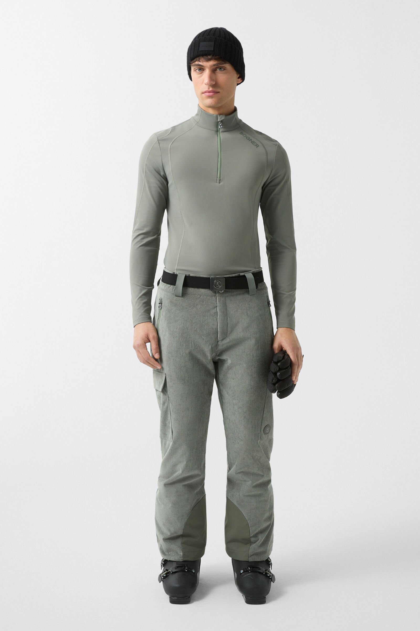 Corbin corduroy ski trousers Eucalyptus