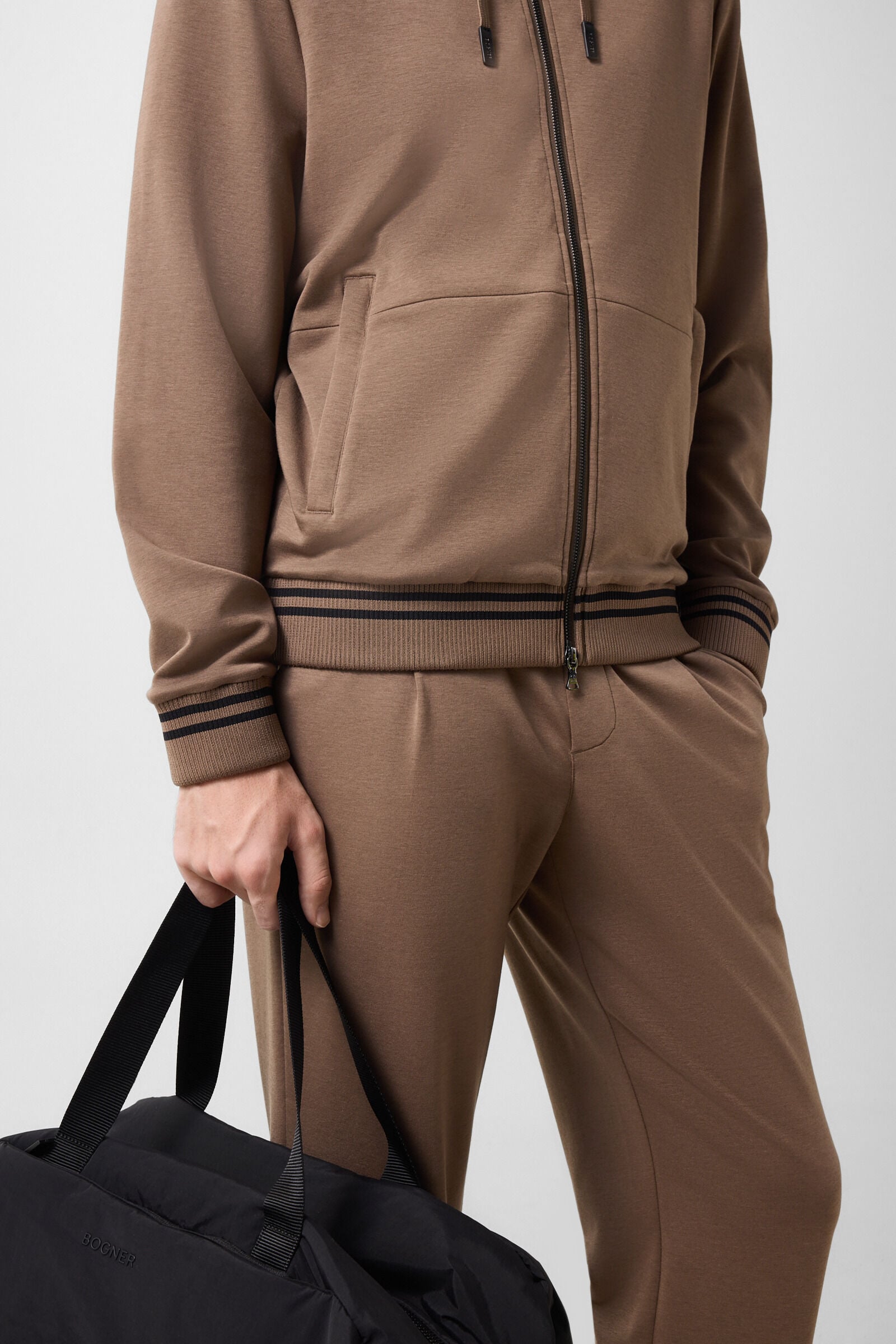 Forest Hoodie Jersey Jacket Brown