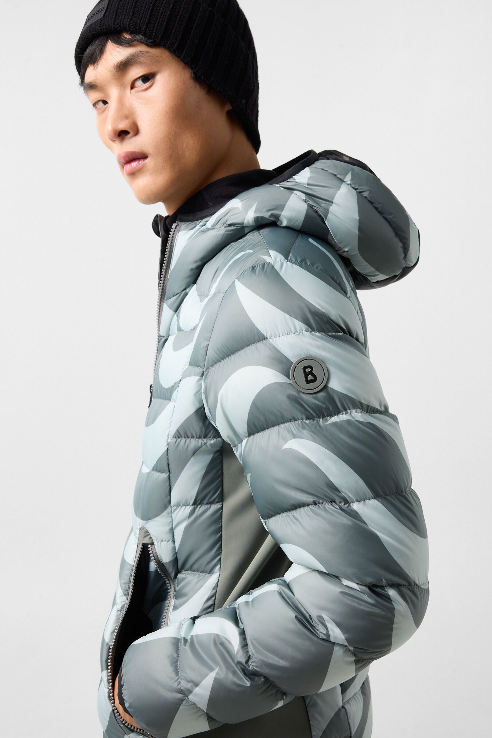 Jarne mid-layer down jacket Sage Grey
