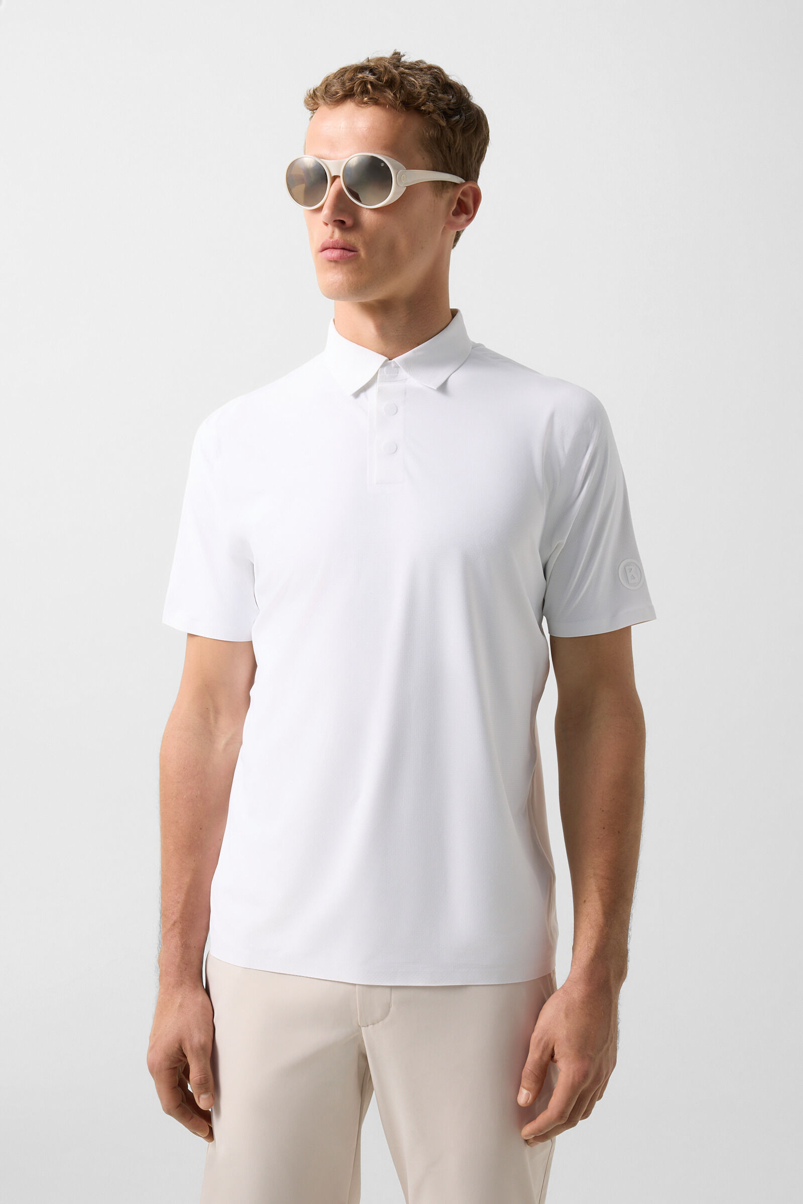 Funktions-Polo-Shirt Casimir Wei&szlig;