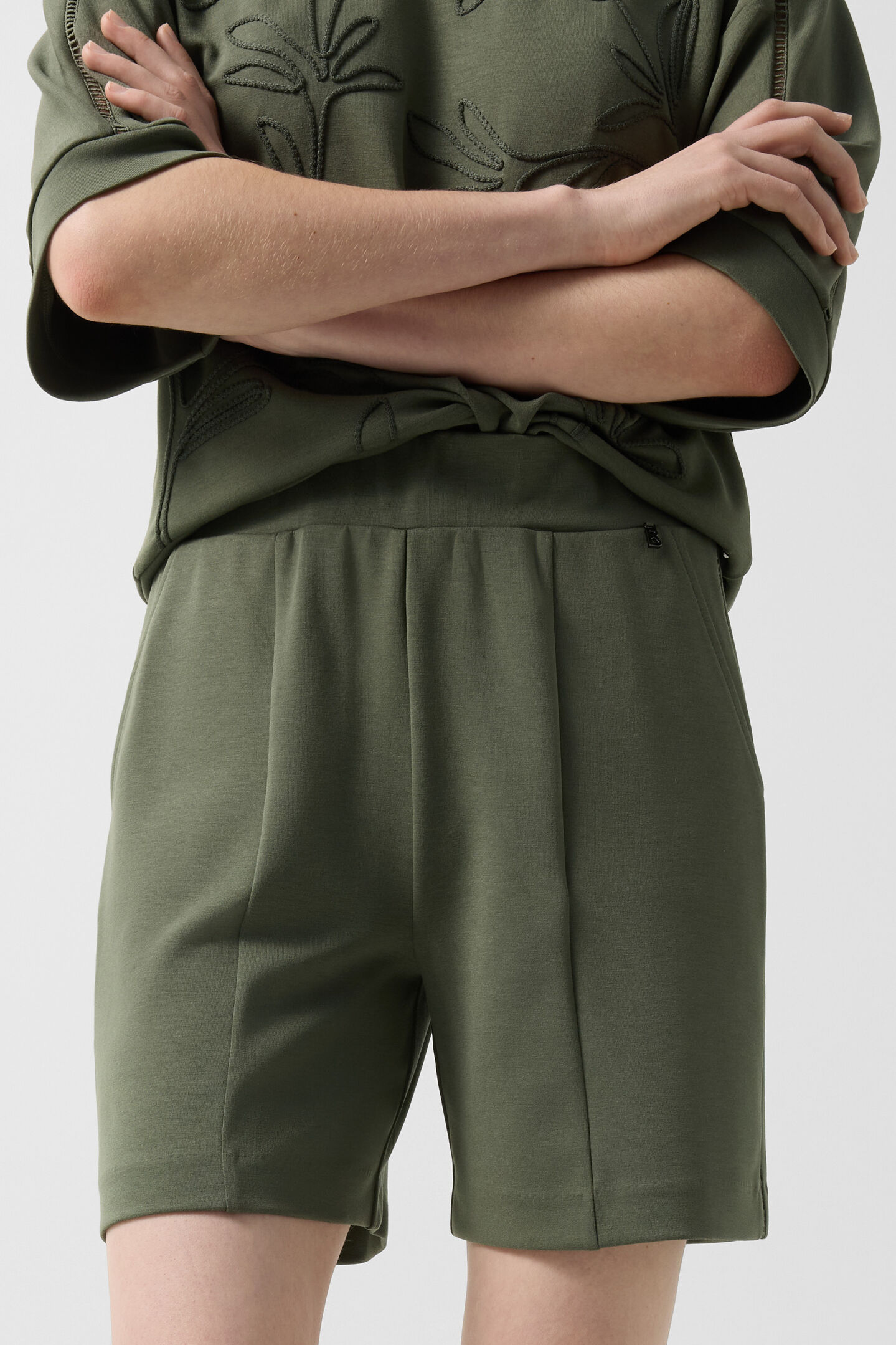 Romi jersey shorts Olive green