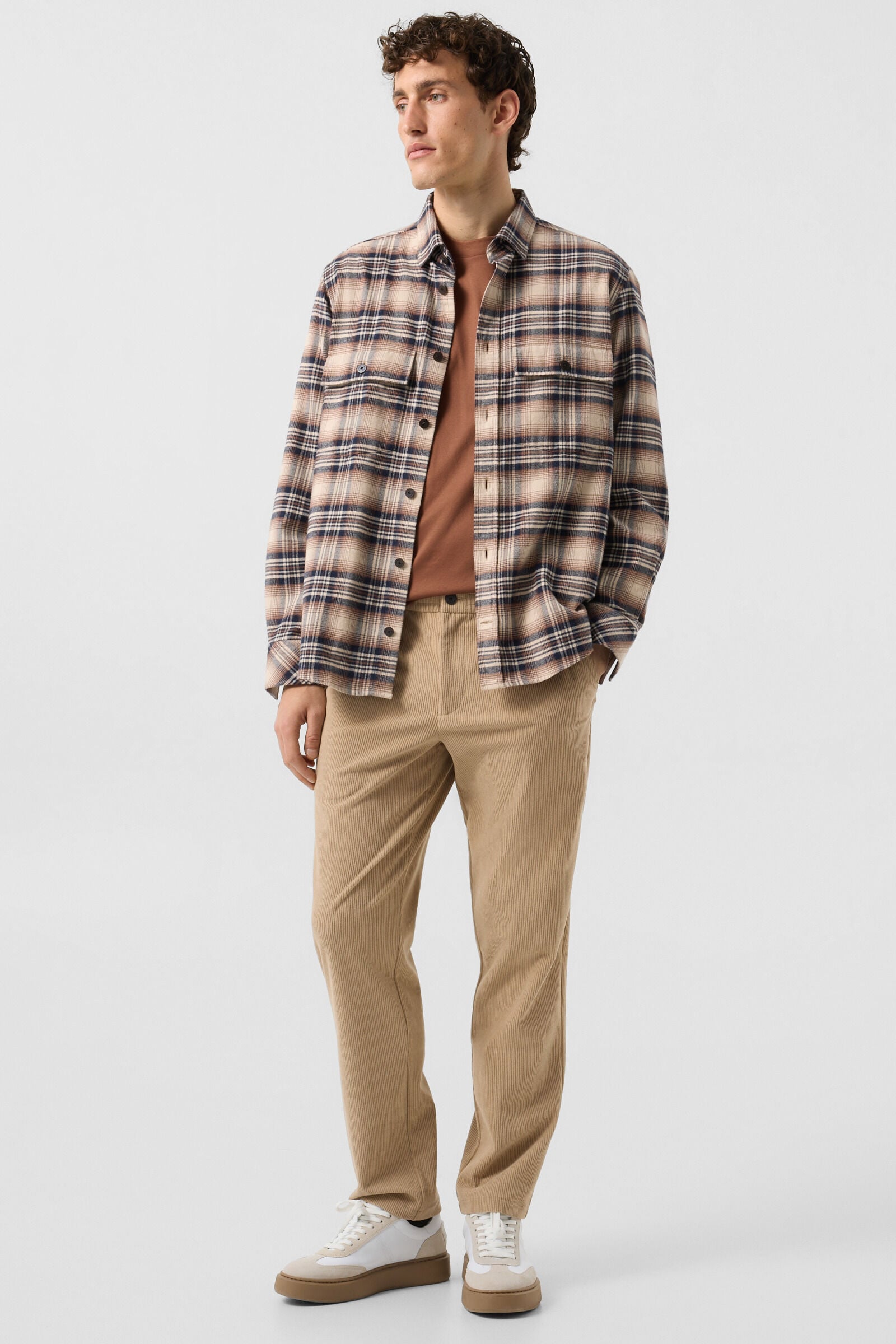 Ryan cotton T-shirt Brown