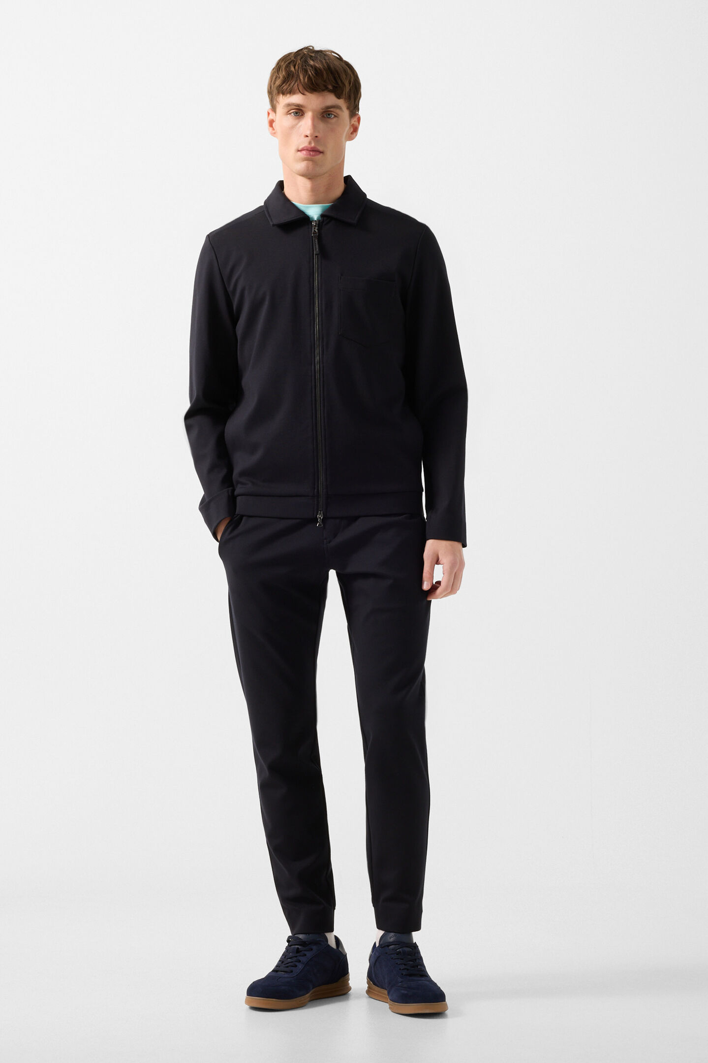 Ringo jersey jacket Navy blue