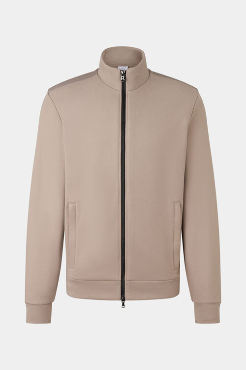 Sweatjacke Mario Beige