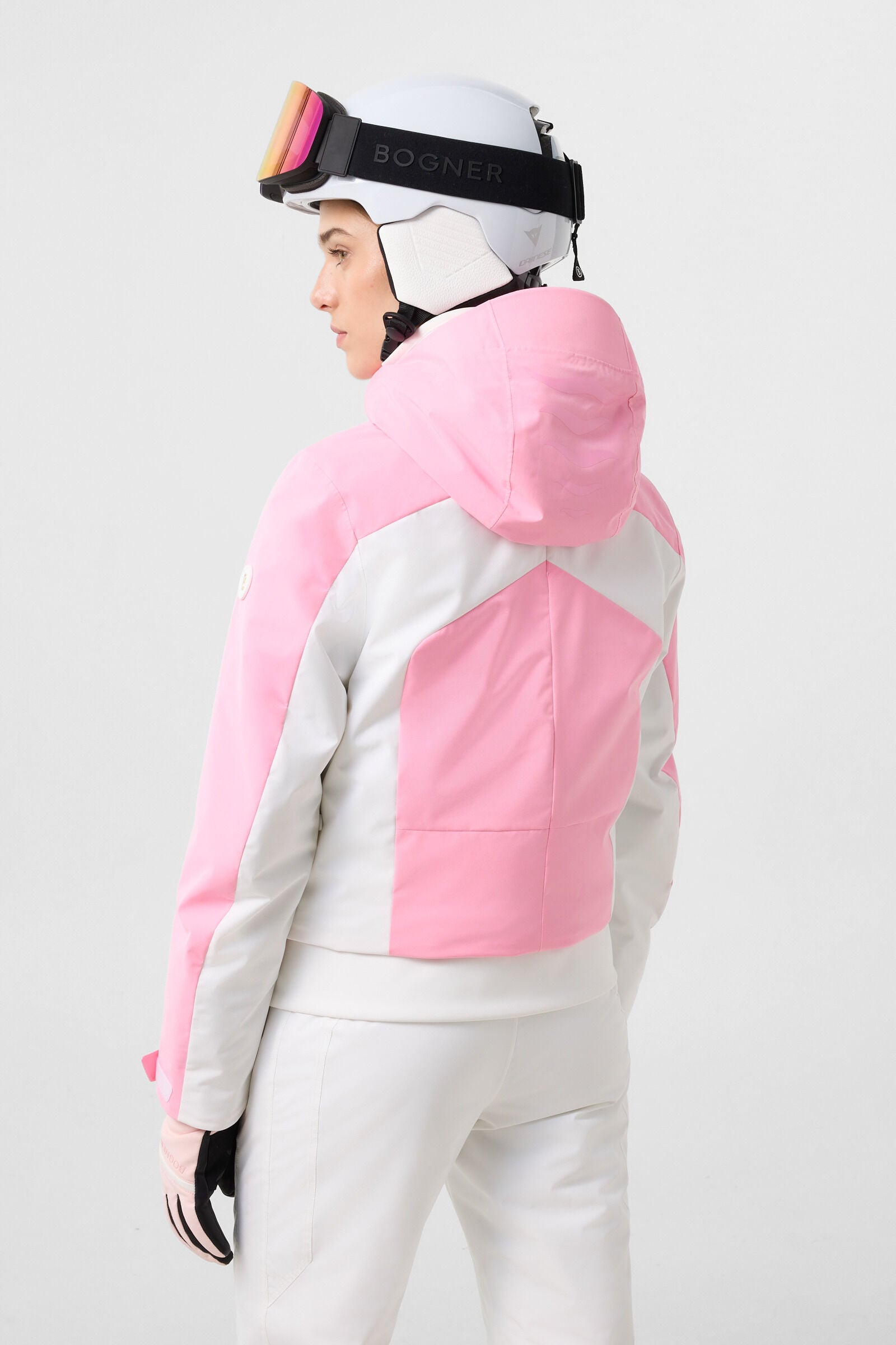 Sara Ski Jacket Pink/White