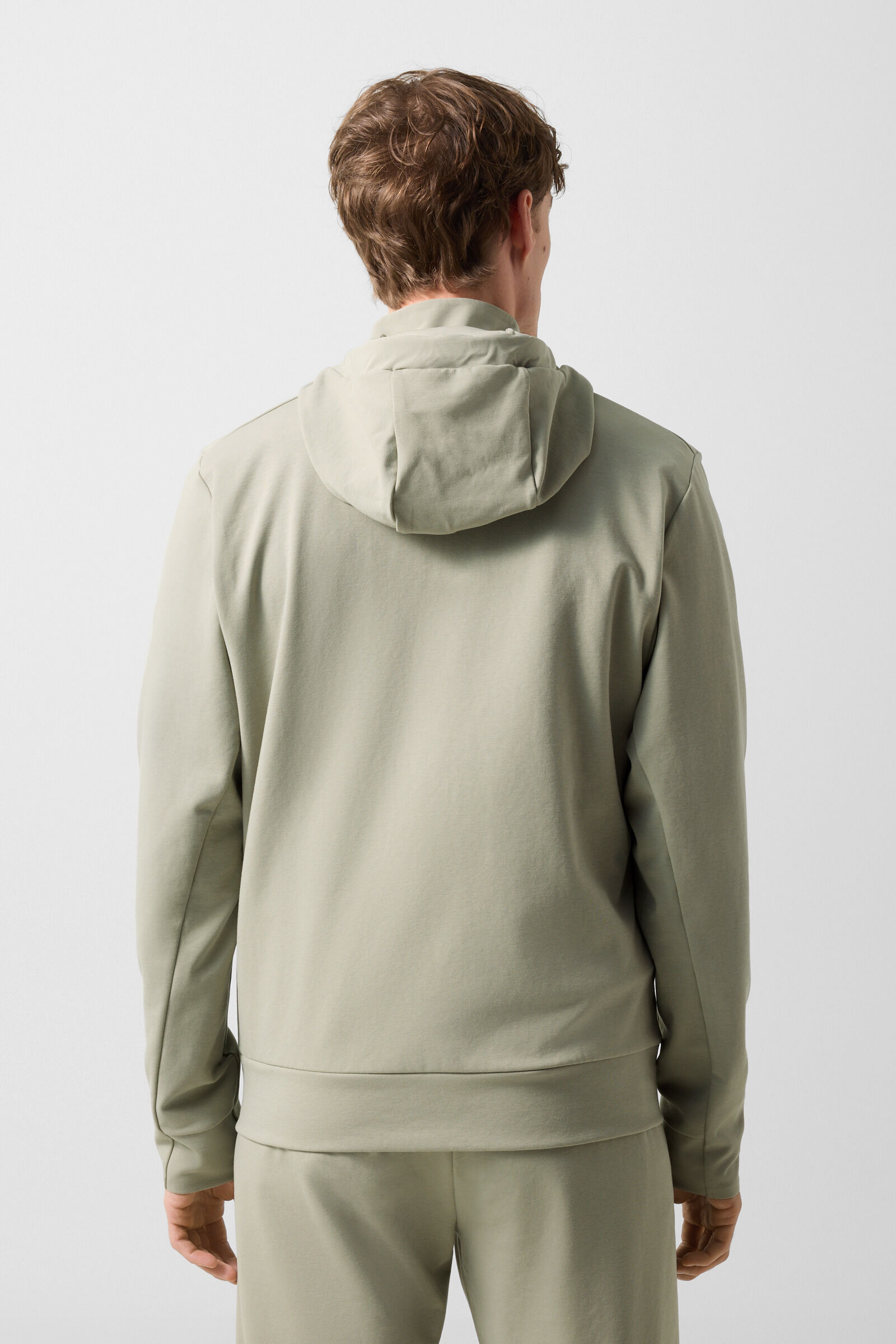 Ernesto jersey jacket Eucalyptus