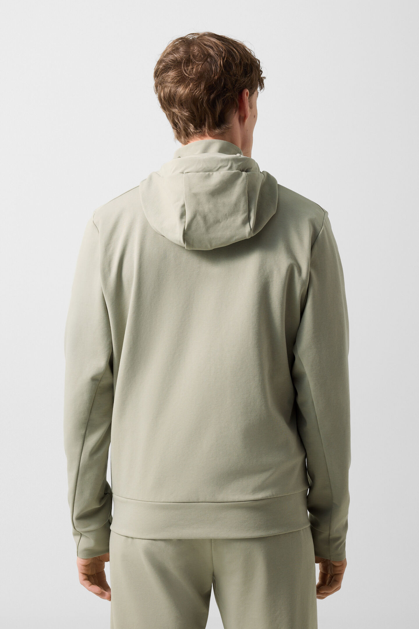 Ernesto jersey jacket Eucalyptus