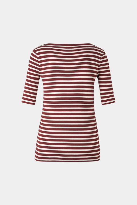 T-Shirt Louna Weinrot/Off-White T-Shirt Louna Weinrot/Off-White
