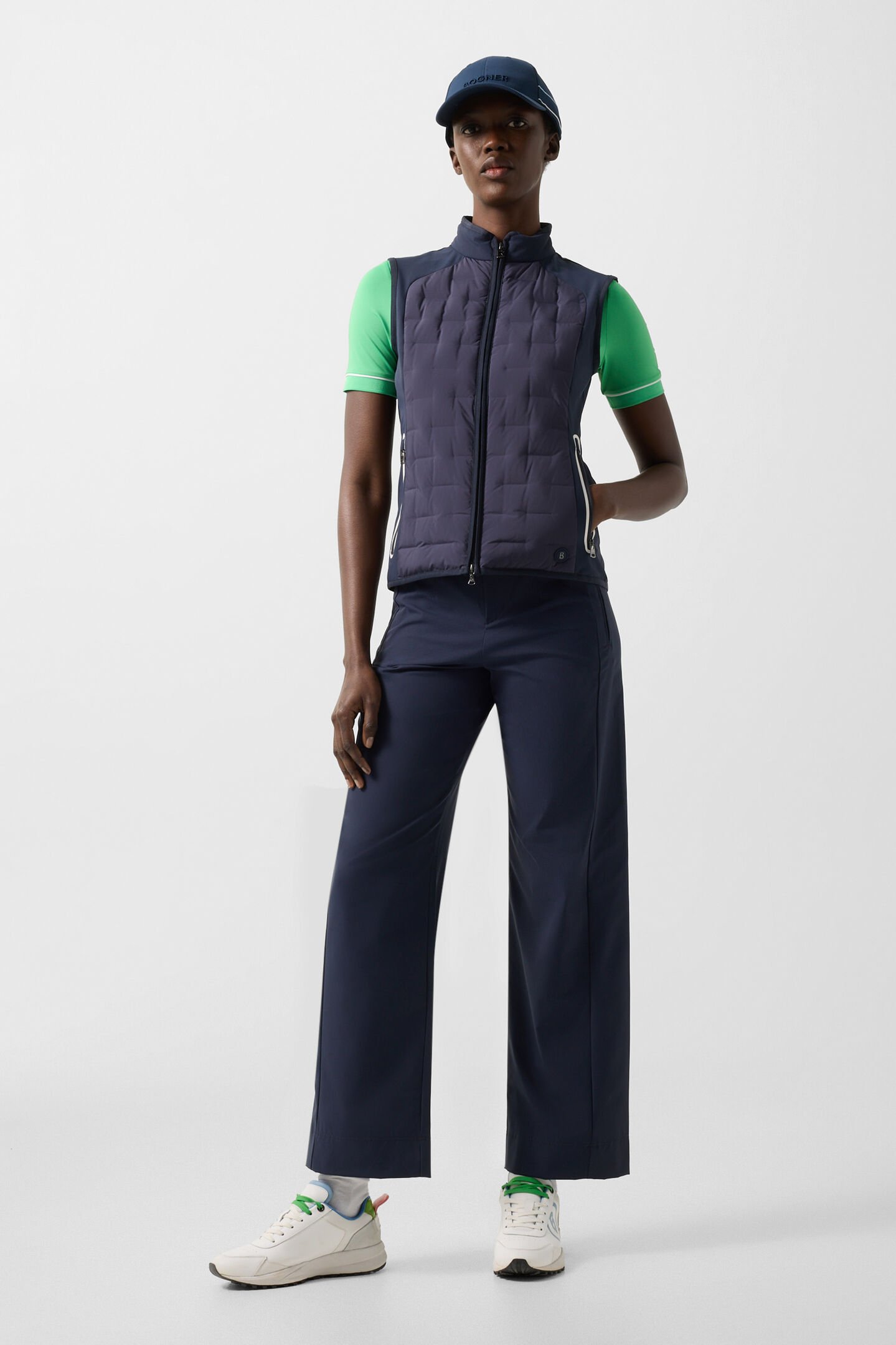 Lina hybrid waistcoat Navy blue