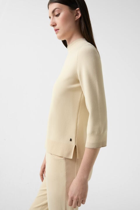 Berrit knitted shirt Cream Berrit knitted shirt Cream