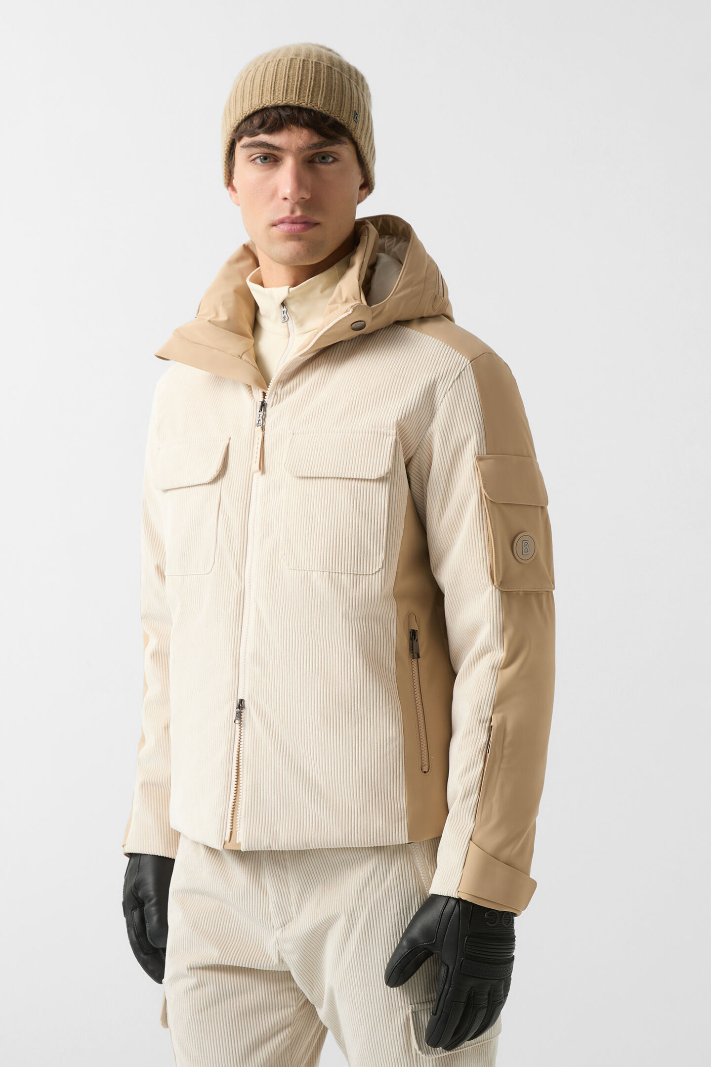Cobe corduroy ski jacket Beige