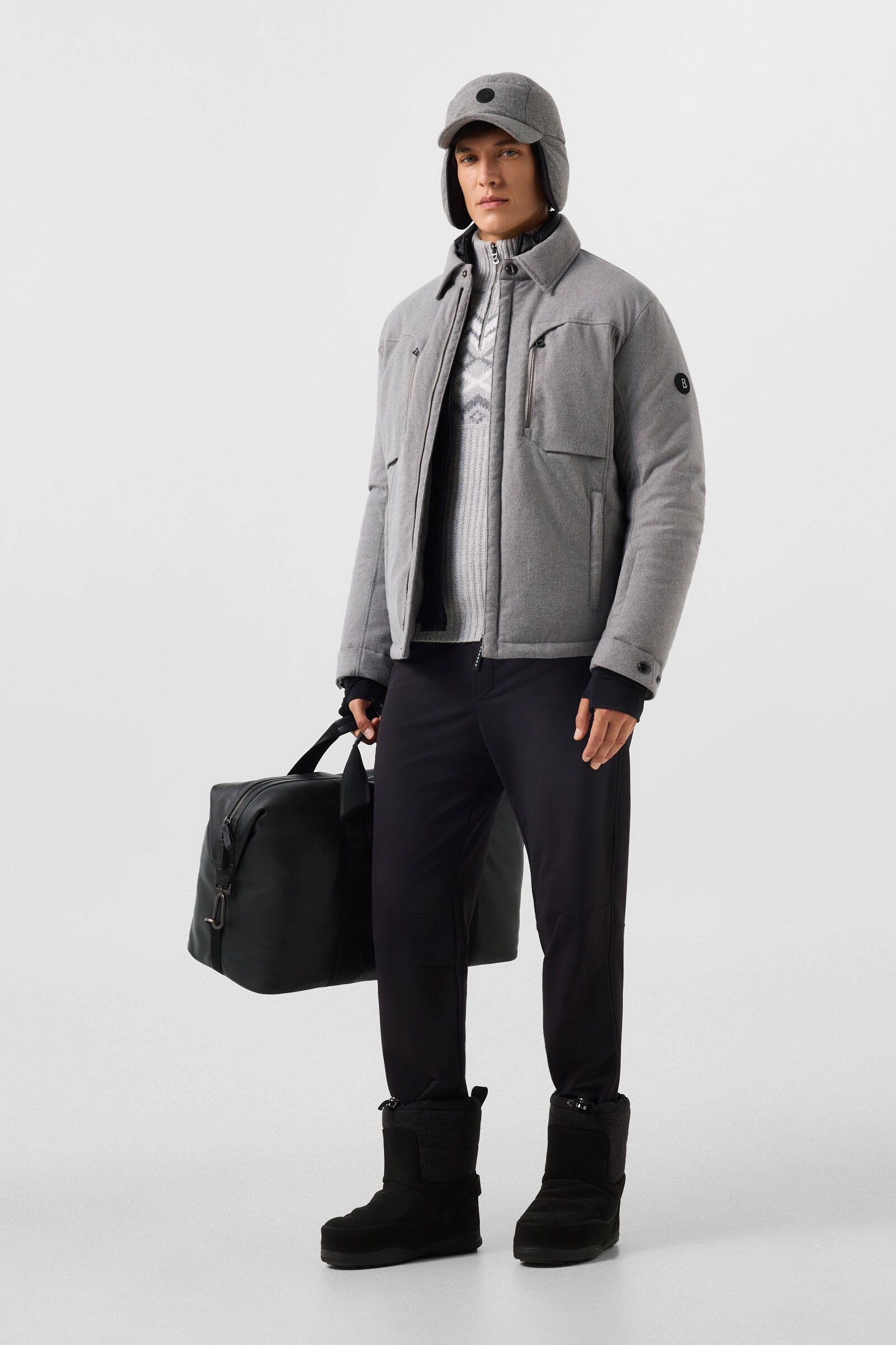 Flave Flannel Jacket Light Gray