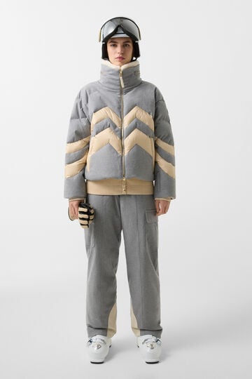 Valea down ski jacket Grey/cream Valea down ski jacket Grey/cream