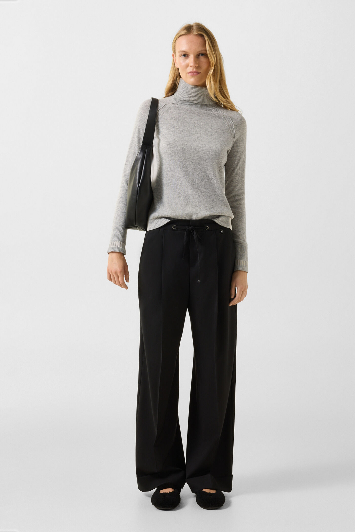 Vaiana pure new wool and cashmere jumper Light grey
