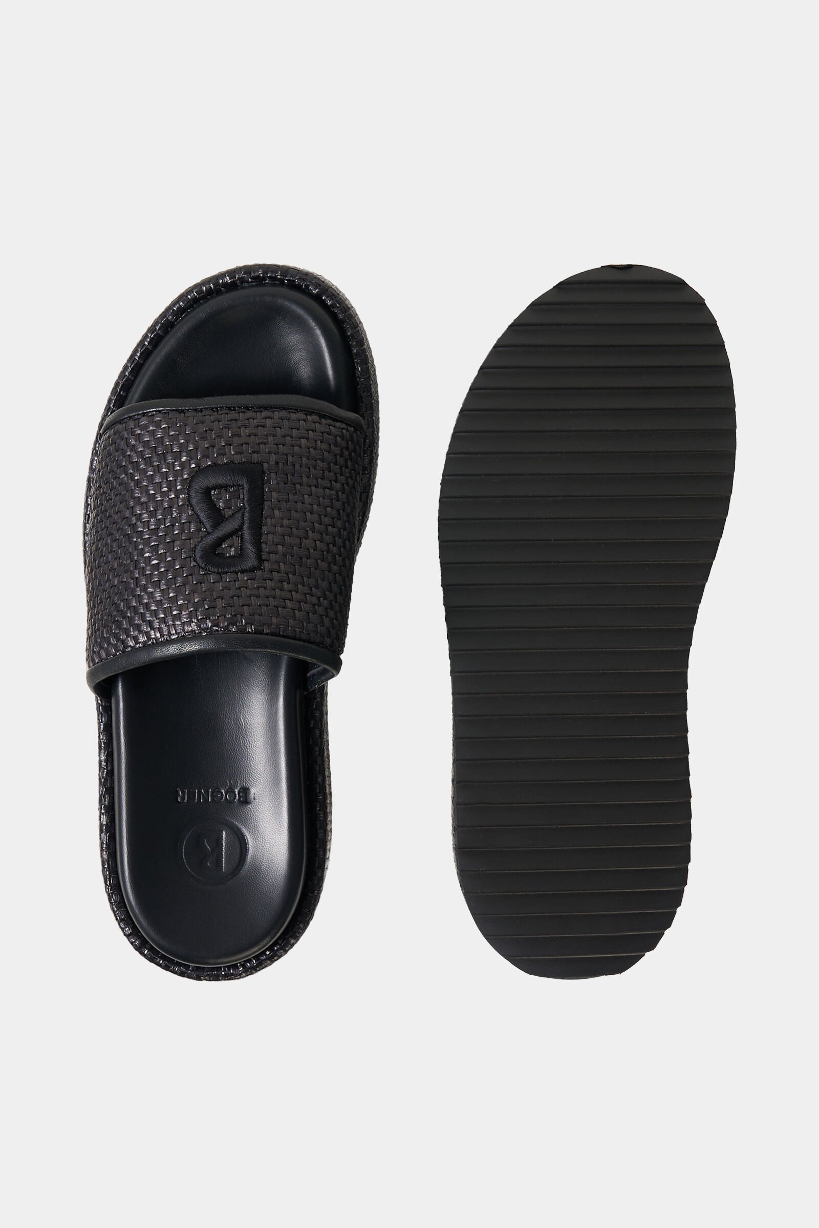 Sorrento platform sandals Black