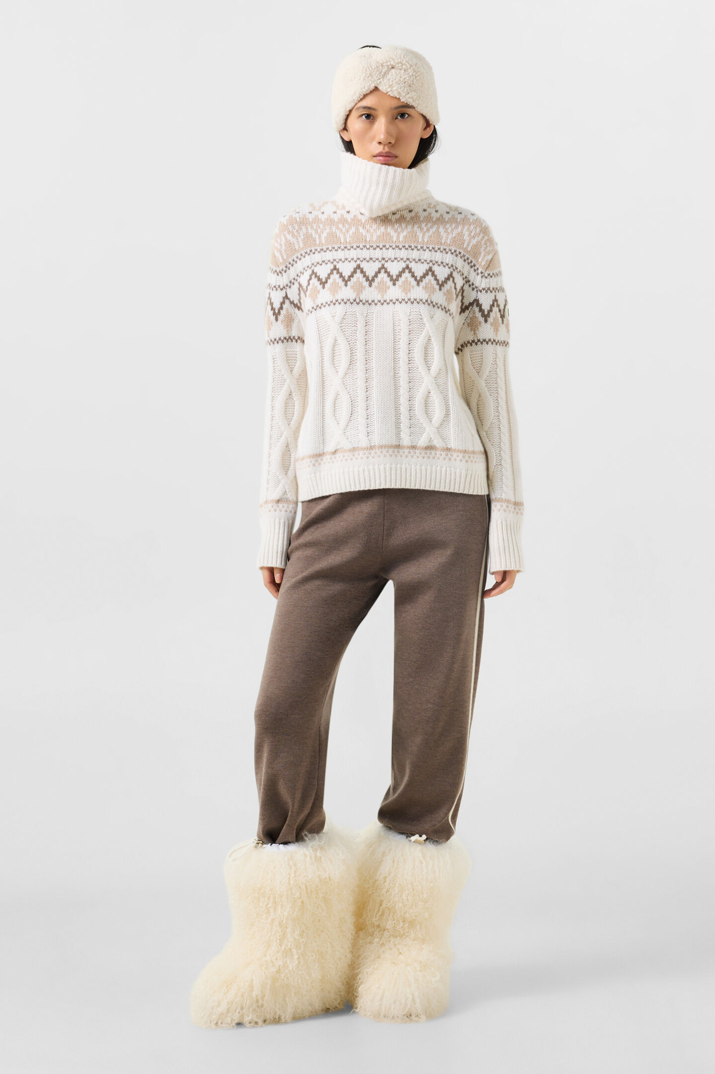Kaschmir-Pullover Lorely Off-White/Beige