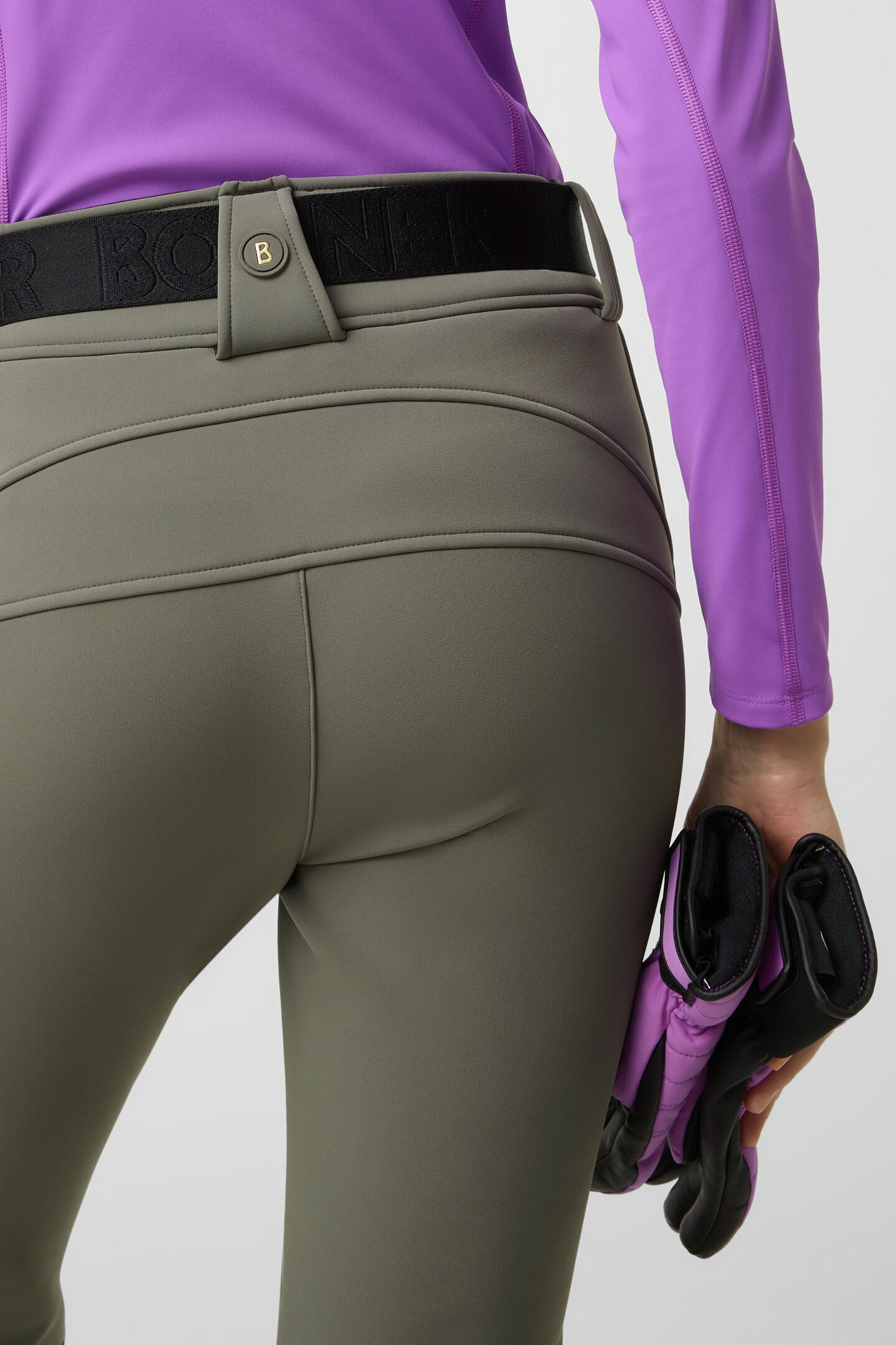 Pantalon de ski softshell Madei Vert olive